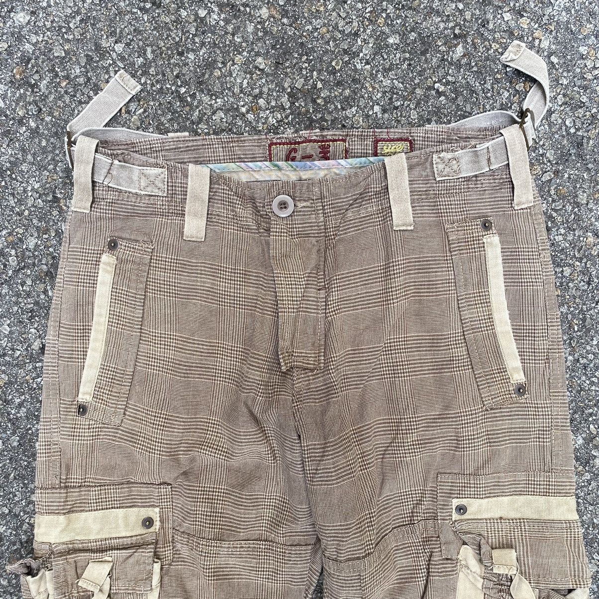 Beauty Beast Cargo Pants Checkered Multi Pocket Punk Style Grunge G-3 Size US 32 / EU 48 - 6 Thumbnail