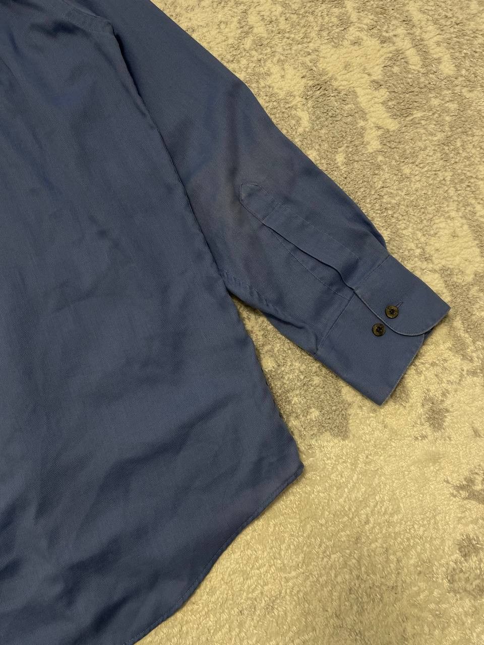 Yves Saint Laurent Vintage Yves Saint Laurent Blue Shirt Men’s Cotton Blend 90s Size US XL / EU 56 / 4 - 8 Thumbnail