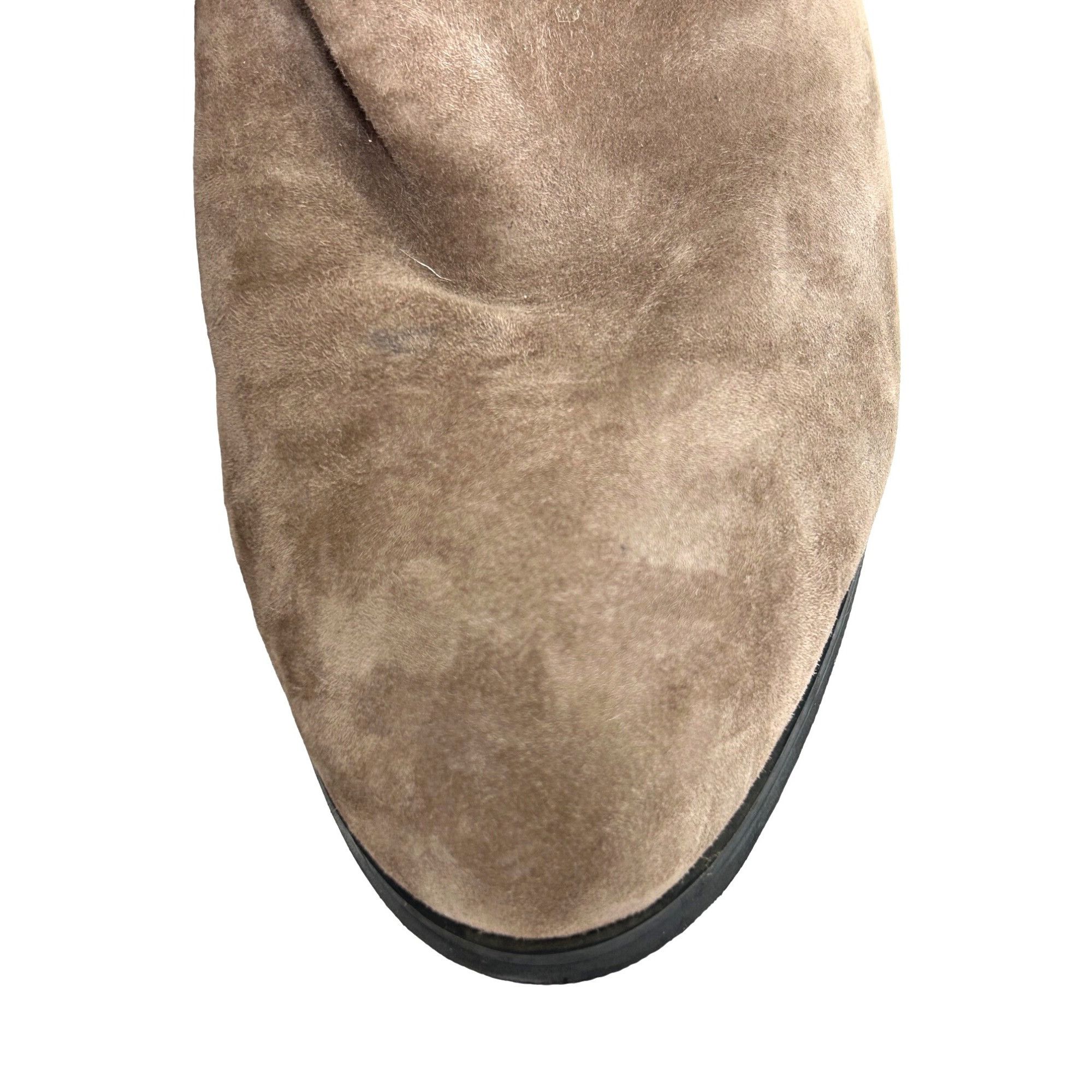 Lands' End Lands’ End Womens Ankle Boots 10 Brown Leather Suede Chunky Size US 10 / IT 40 - 9 Thumbnail