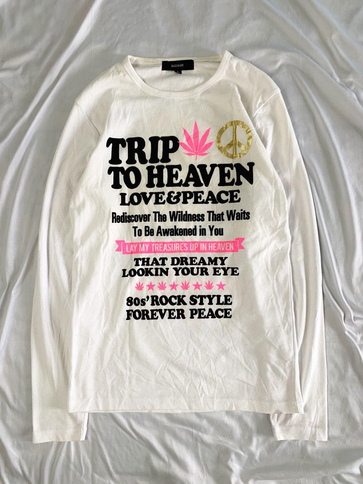 Beauty Beast Undefined y2k longsleeve trippin to heaven peace Size US S / EU 44-46 / 1 - 3 Thumbnail