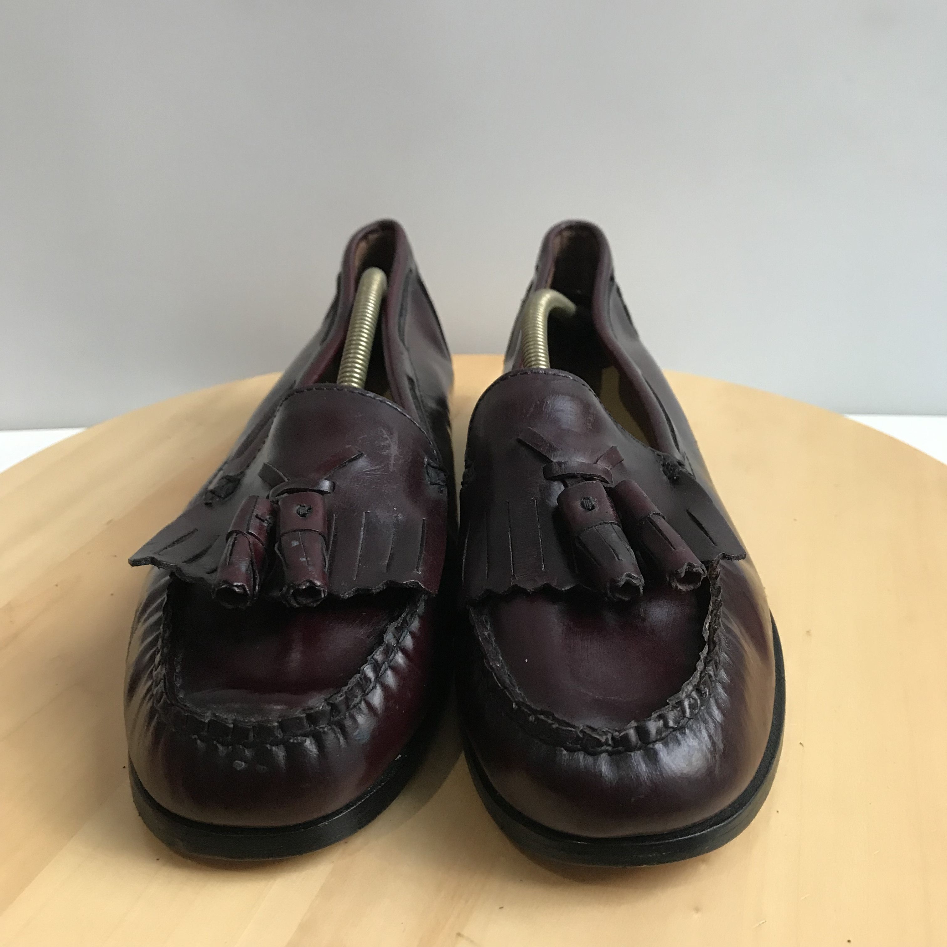 Bass × G.H. Bass & Co. × Vintage Vintage Bass Weejuns Penny Loafer Tassle Red Wine oxblood Size US 6.5 / EU 39-40 - 8 Thumbnail
