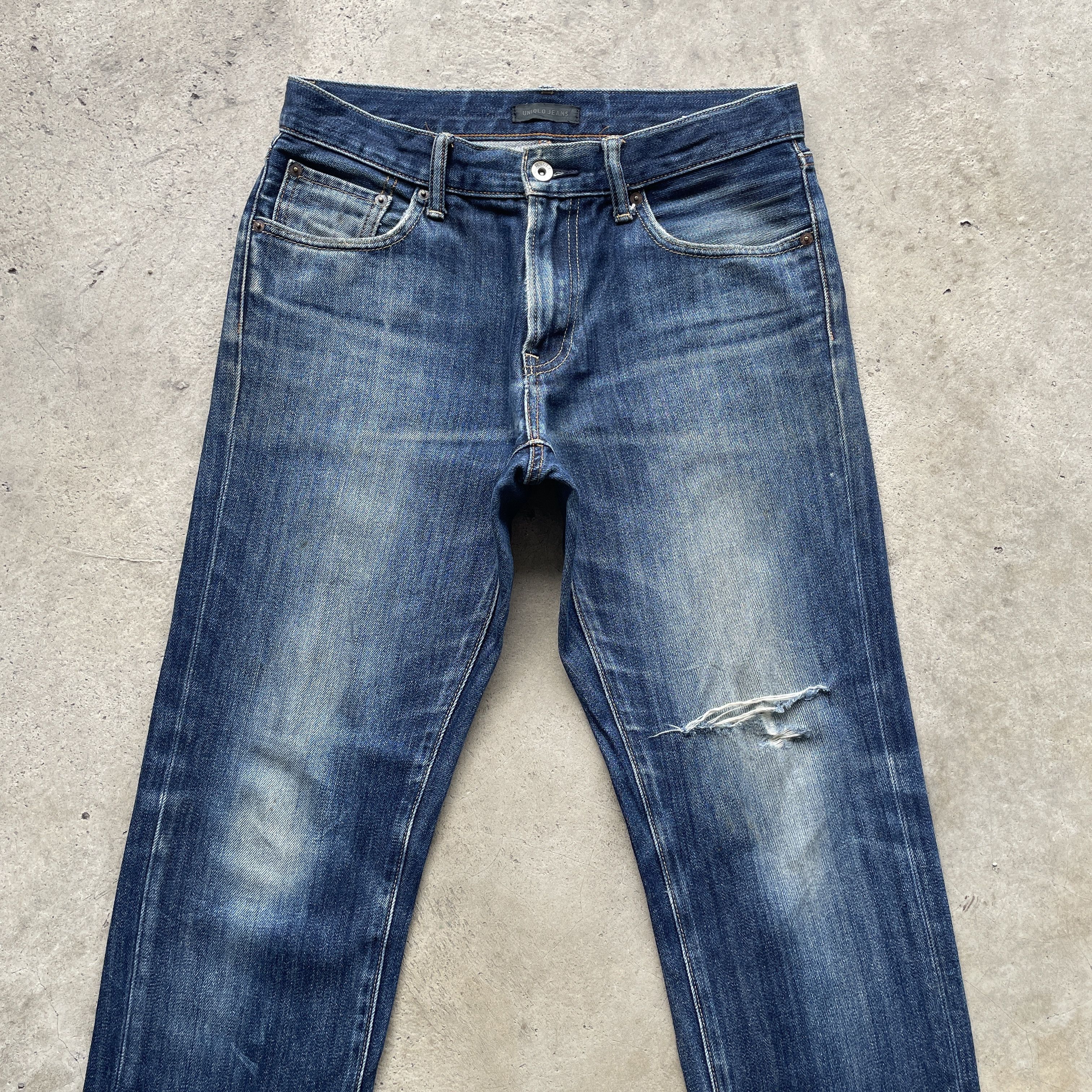Japanese Brand Vintage Faded Japanese Brand Distressed Jeans Denim Pants Size US 31 - 3 Thumbnail