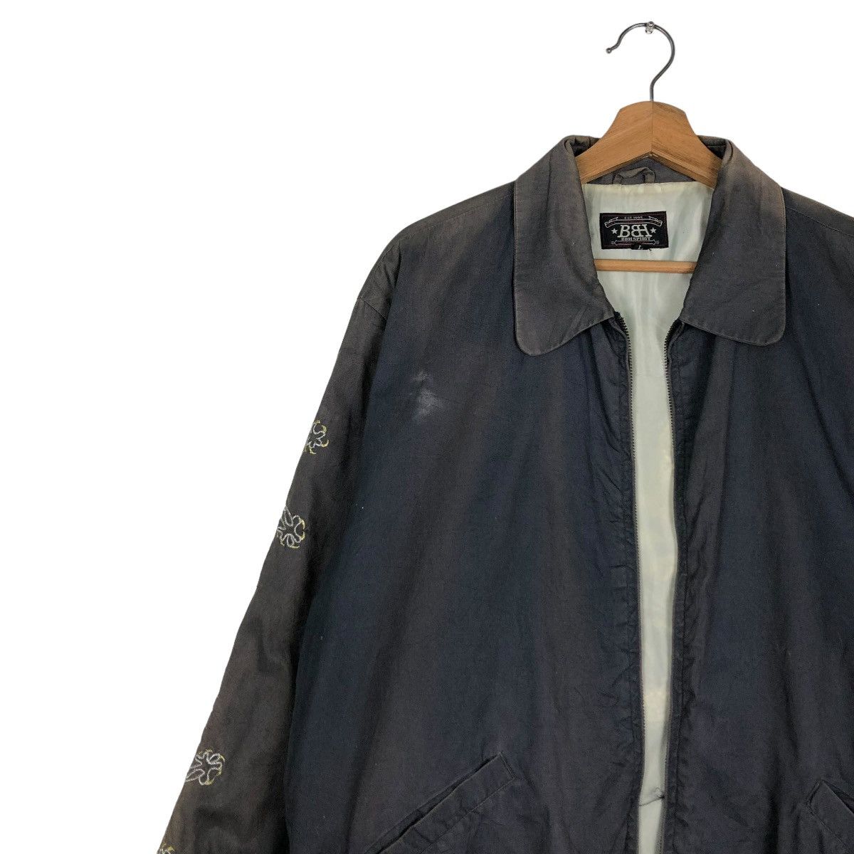 Japanese Brand 🔥VINTAGE DOUBLE BH RUSTY SUKAJAN JACKET JAPAN YOKOSUKA Size US L / EU 52-54 / 3 - 12 Thumbnail