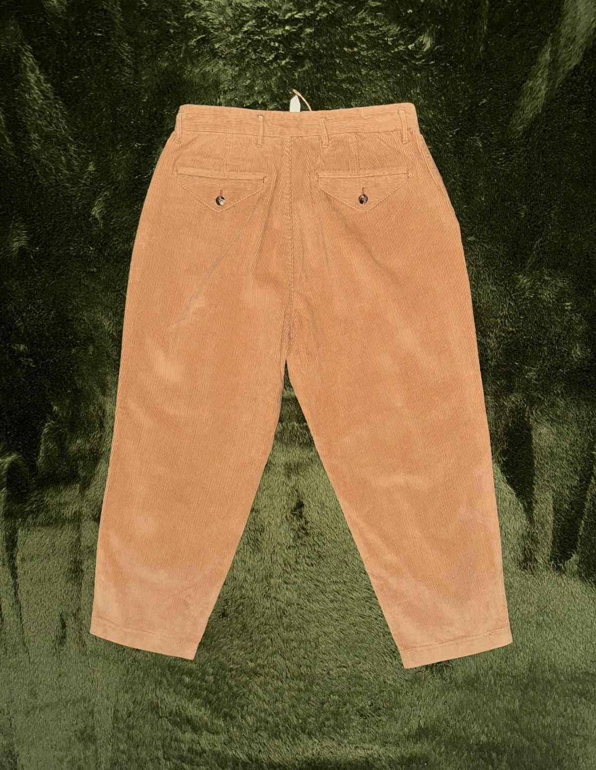 EASTLOGUE [M] Eastlogue Relax Fit Pleated Corduroy Trouser Light Brown Size US 32 / EU 48 - 7 Thumbnail