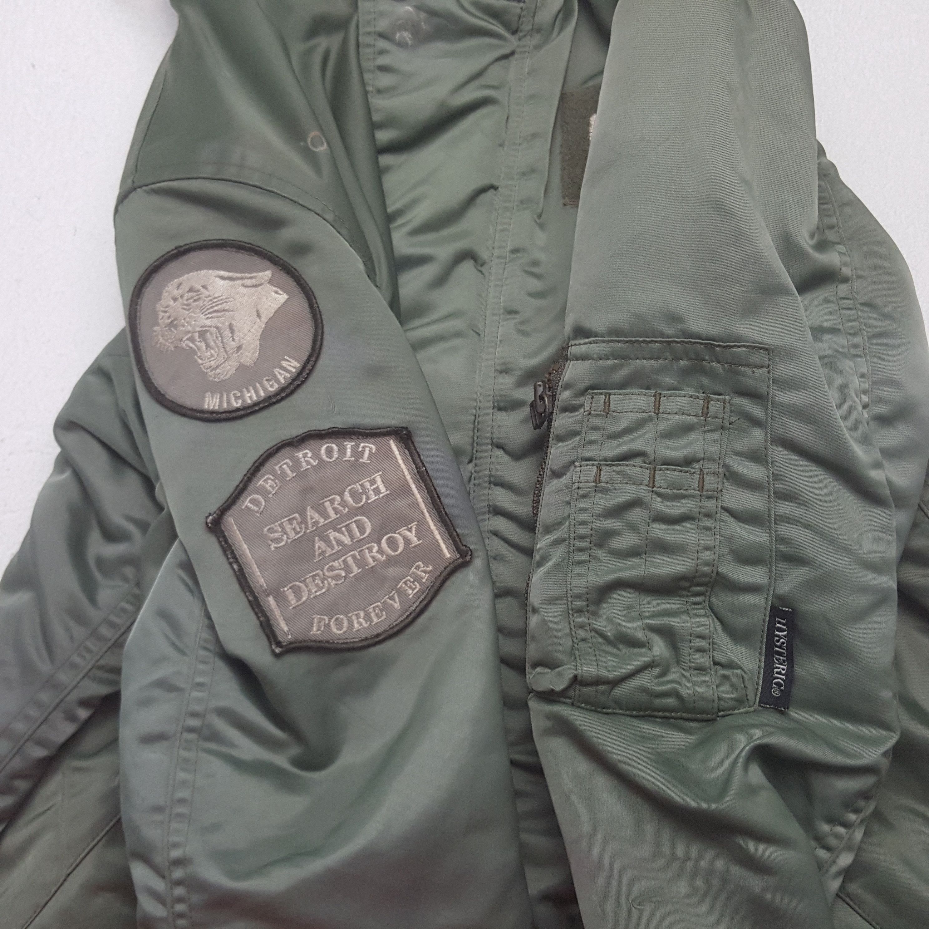 Hysteric Glamour × Vintage Hysteric Glamour Custom Big Logo Military Jacket Hoodies Size US S / EU 44-46 / 1 - 8 Thumbnail