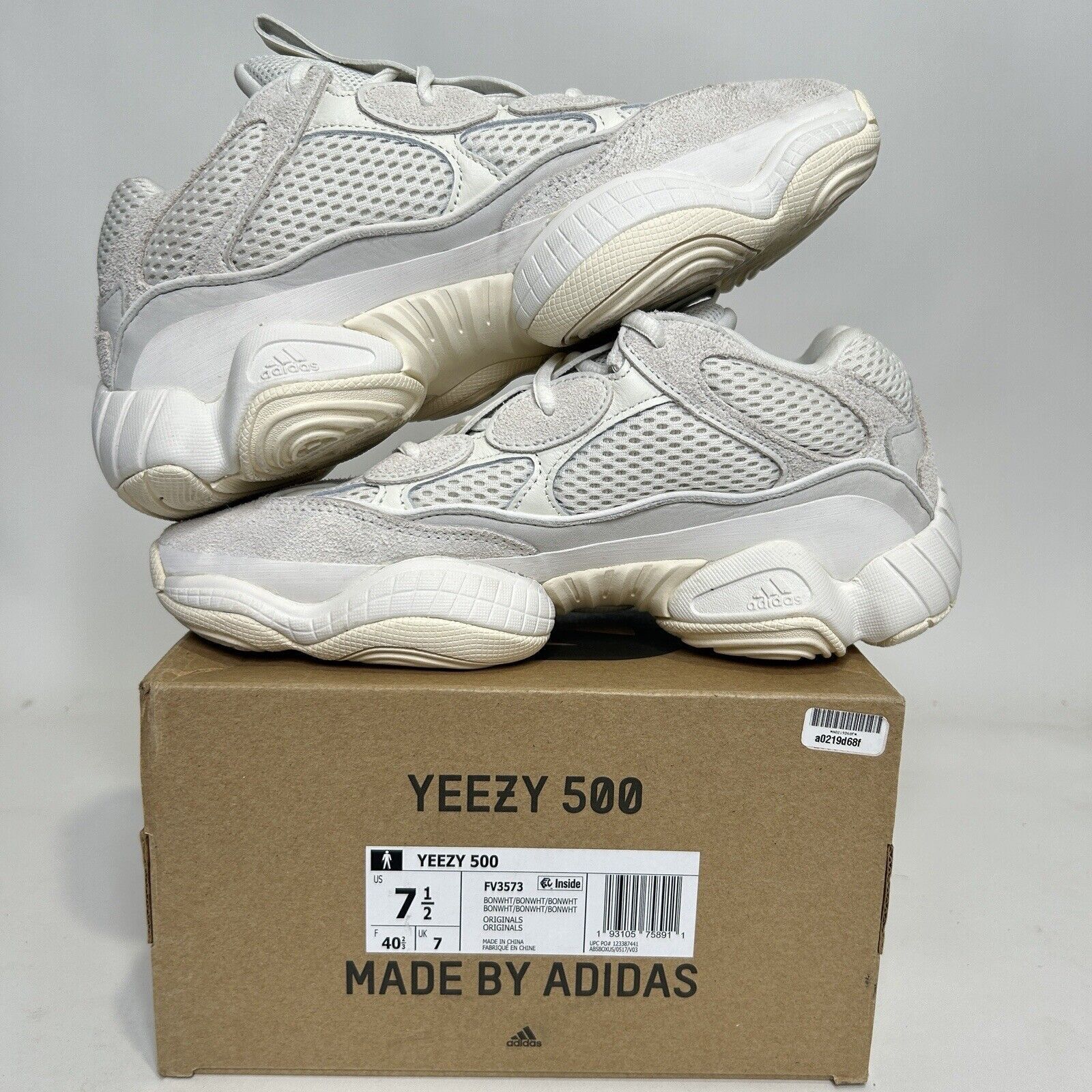 Adidas Adidas Yeezy 500 “Bone White” 2024 Size US 9 / IT 39 - 3 Thumbnail