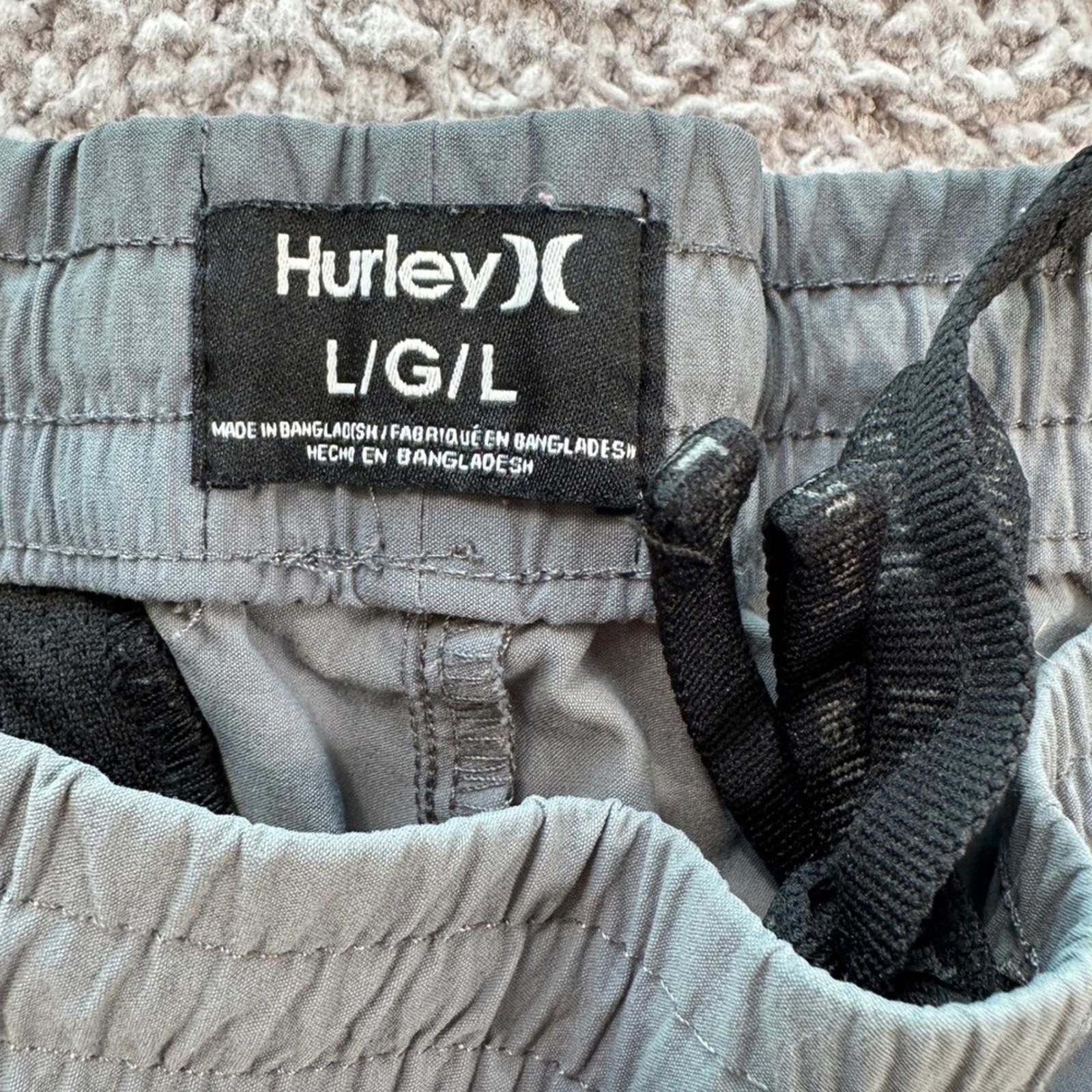 Hurley Hurley Mens Track Pants Joggers L Gray Zip Pockets Athletic Size US 34 / EU 50 - 5 Thumbnail