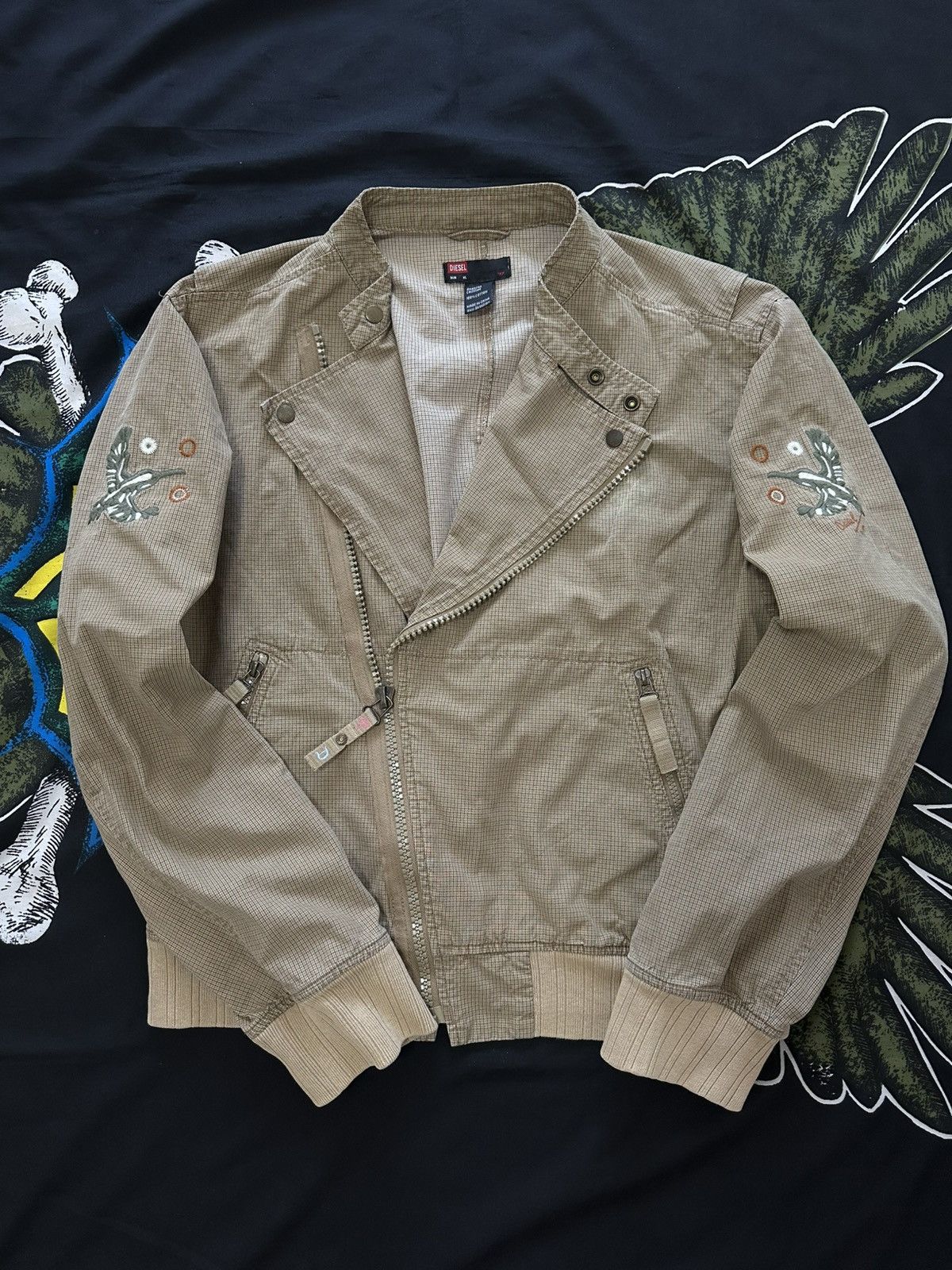 Diesel × Japanese Brand × Vintage Vintage Diesel Hummingbird Jacket 2000’s 00’s retro funky Size US XL / EU 56 / 4 - 1 Thumbnail