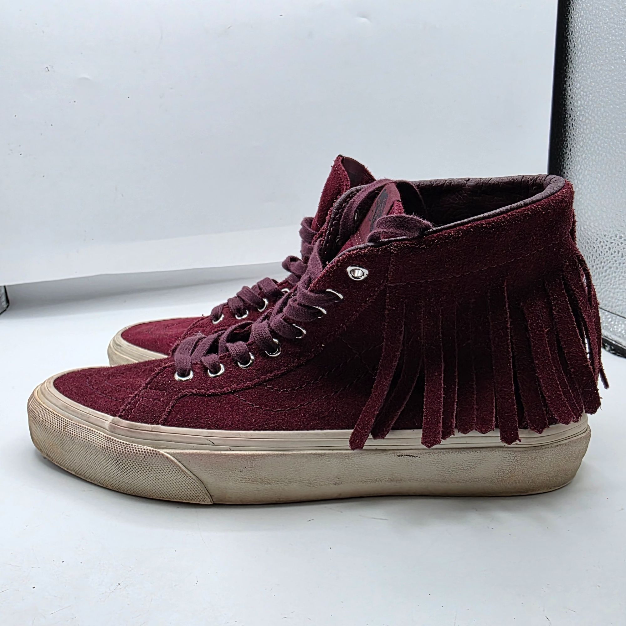 Vans Vans Sk8-Hi Fringe Womens Size 7.5 Port Royale Sneaker Shoes Size US 7.5 / IT 37.5 - 13 Thumbnail