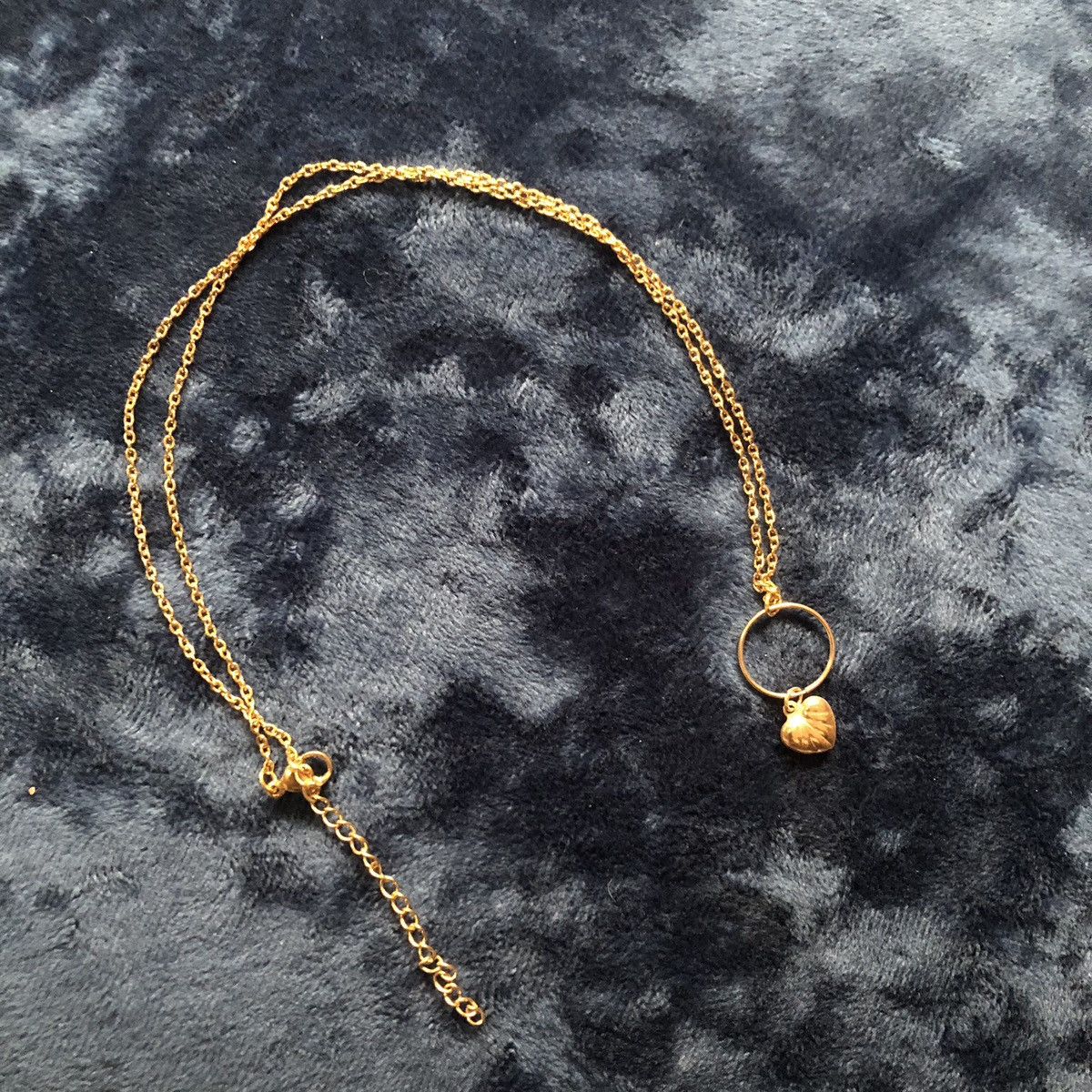 Handmade Handcrafted delicate heart dangle pendant on chain necklace Size ONE SIZE - 6 Thumbnail