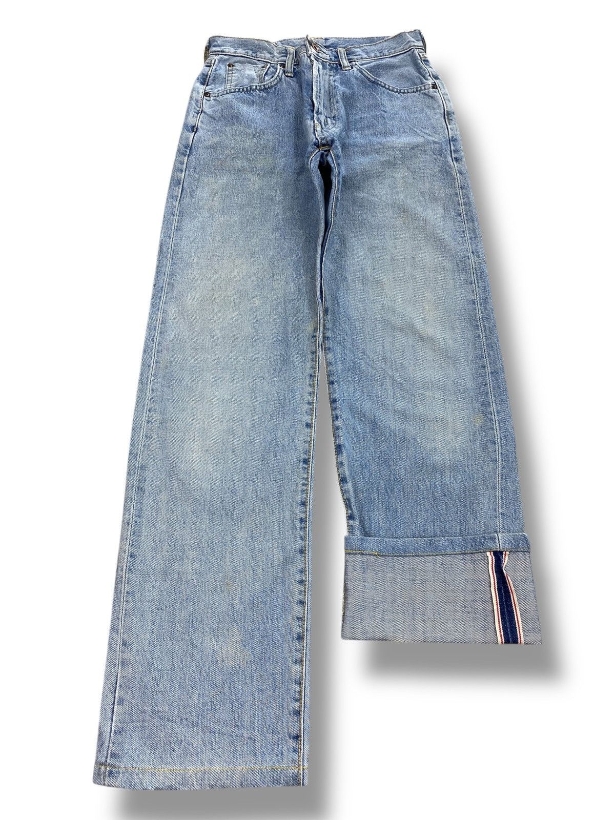 Edwin Edwin 505 Blue Wash Style Loose Jeans Size US 27 - 1 Thumbnail