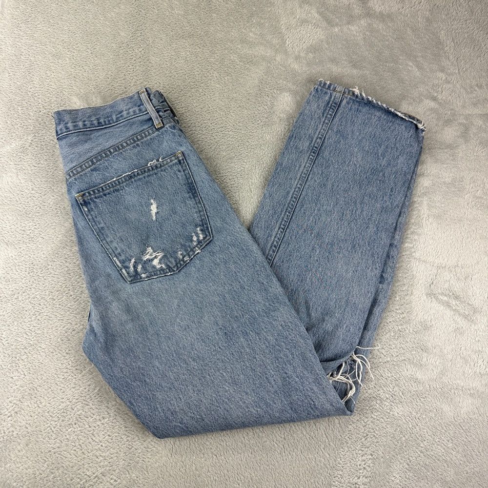 Agolde Agolde Ripped Straight Leg Jeans Women’s Size 25 US Size 25" / US 0 / IT 36 - 4 Thumbnail