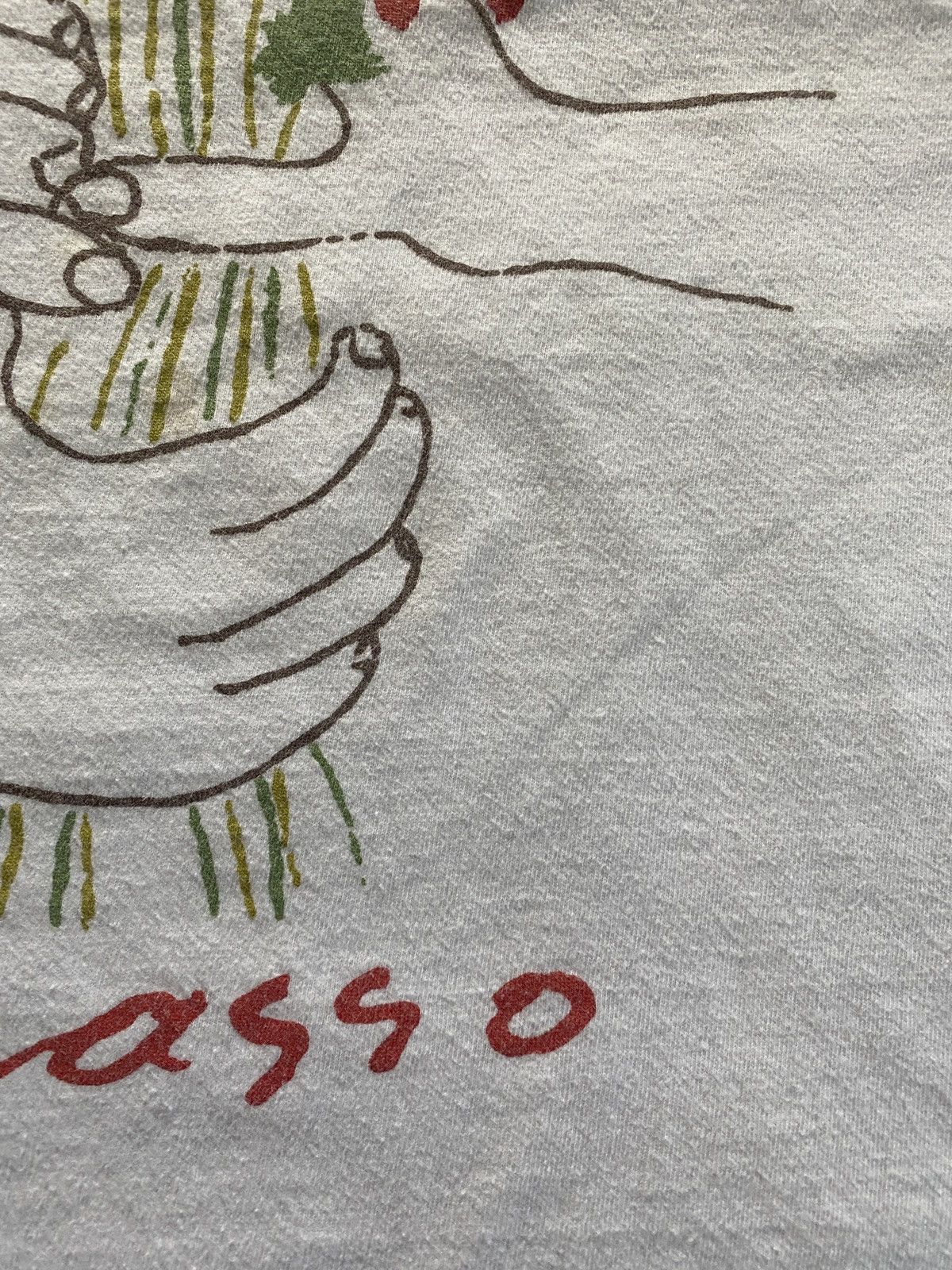Hanes × Vintage Vintage 80’s Picasso Bouquet of Peace Single Stitch Tee Size US M / EU 48-50 / 2 - 8 Thumbnail