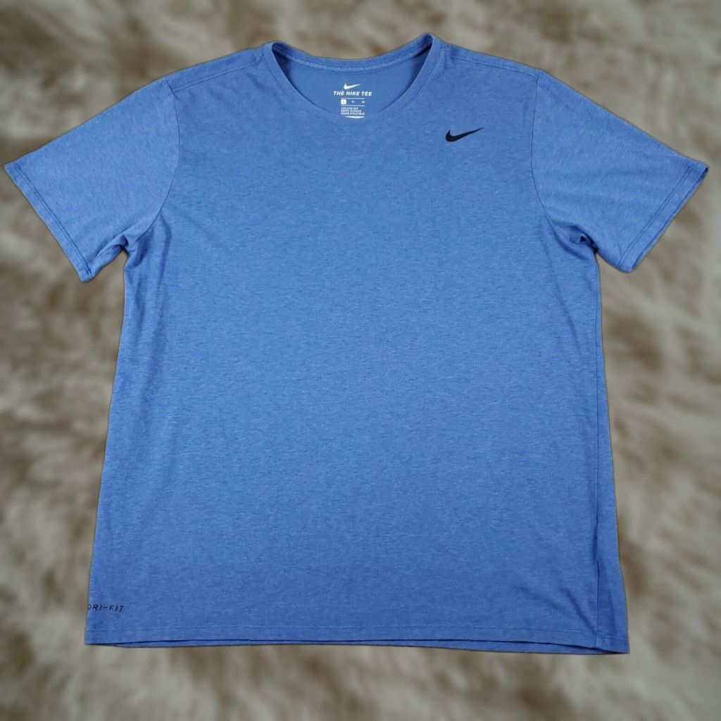 Nike Nike Dri-Fit Shirt Mens XL Blue Short Sleeve Casual Sports Size US XL / EU 56 / 4 - 1 Thumbnail