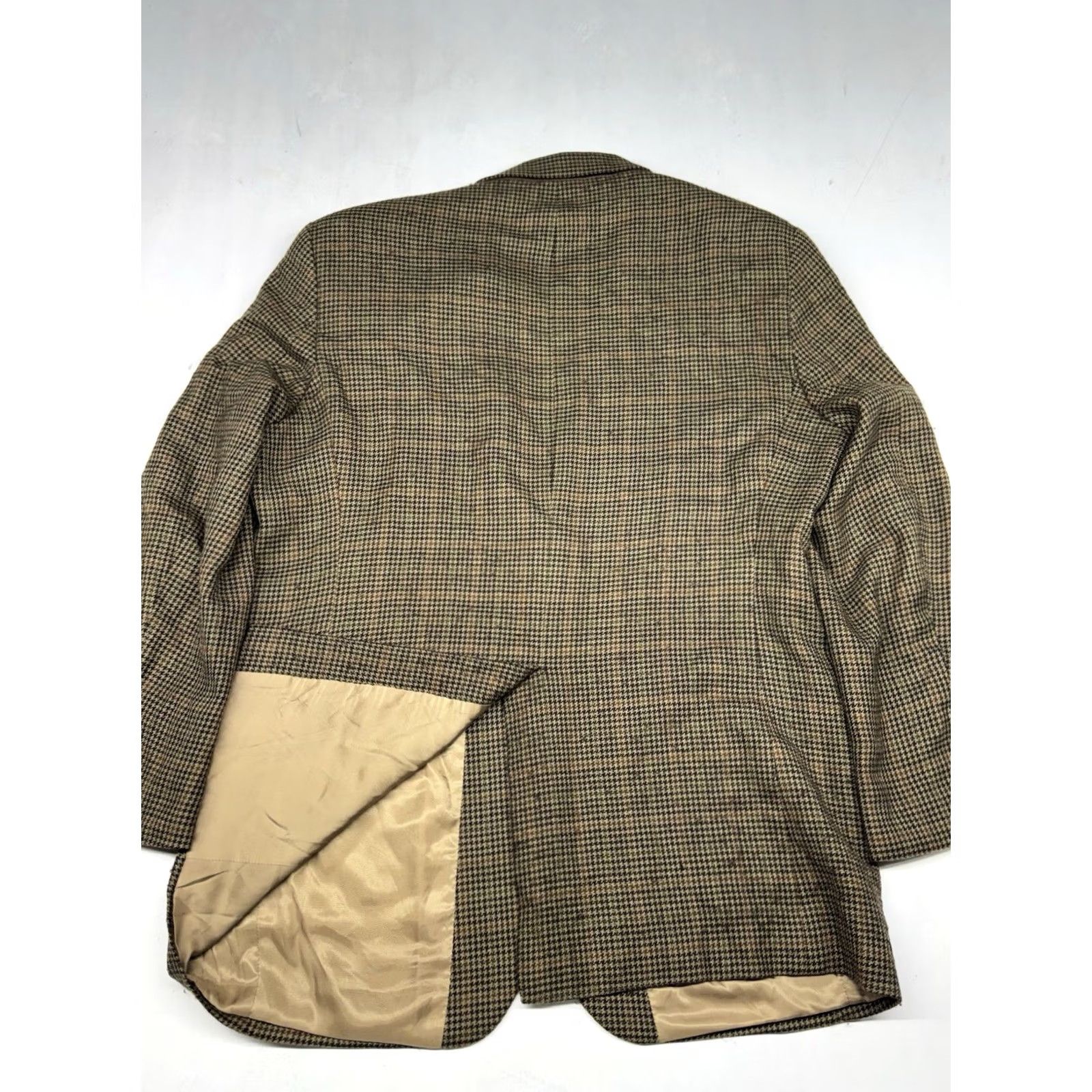Ralph Lauren Lauren Ralph Lauren 100% Lambswool Houndstooth Sport Jacket Coat Men 44L Vintage Size US S / EU 44-46 / 1 - 8 Thumbnail