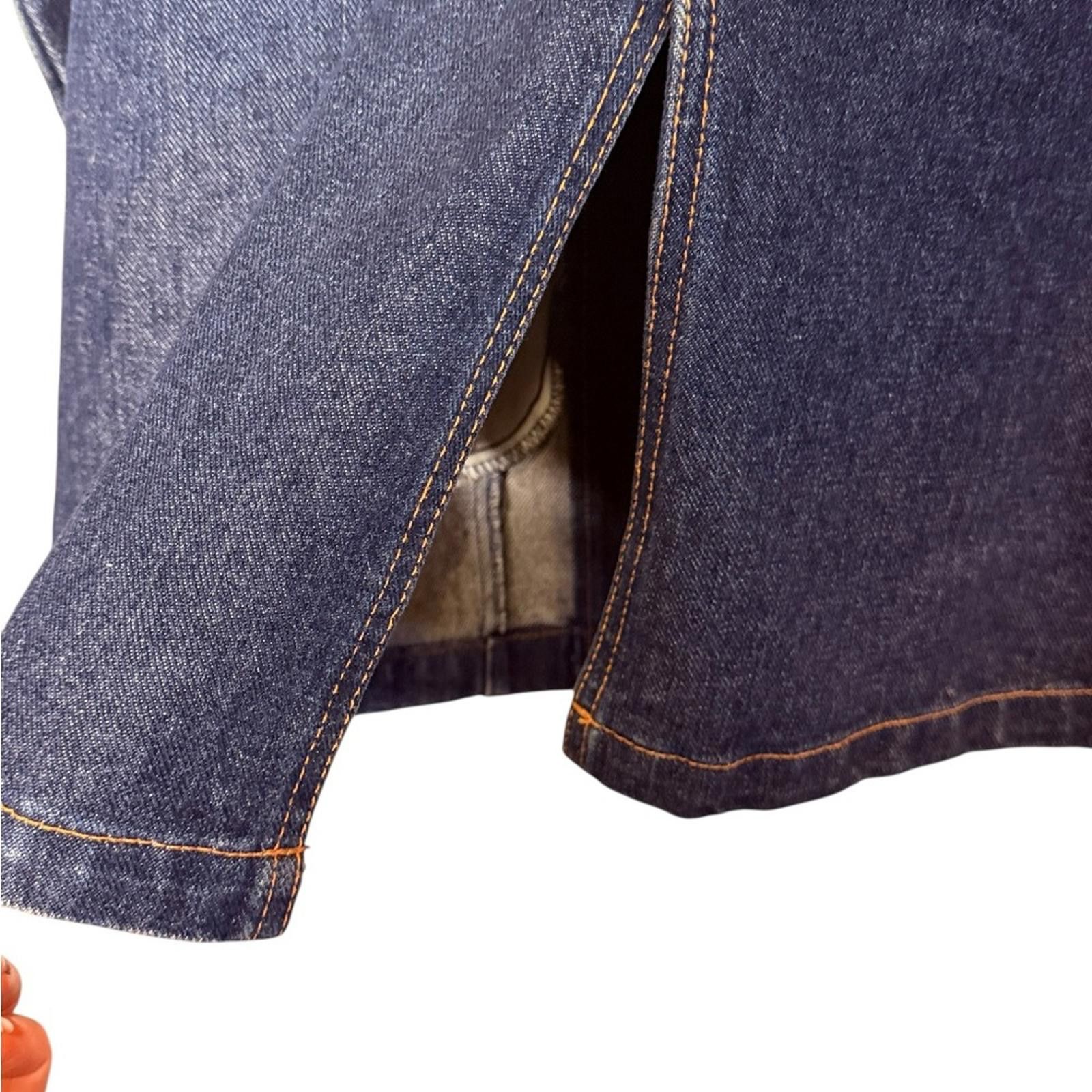XOXO XOXO Dark Blue Double Breasted Denim Jacket sz M w/Flaw Size M / US 6-8 / IT 42-44 - 4 Thumbnail