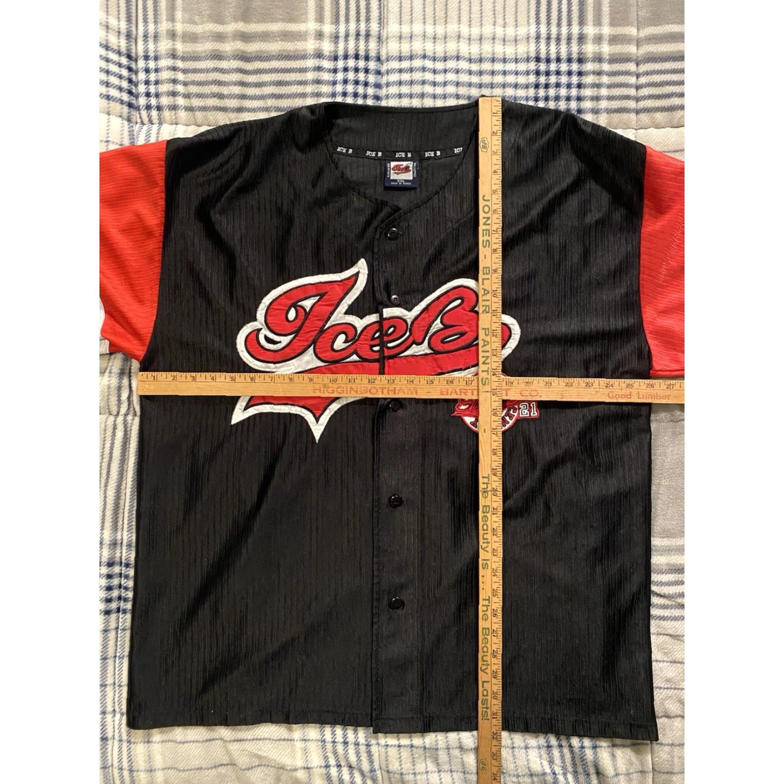 CB Sports VINTAGE 90s Ice B T-Shirt Jersey Hip Hop 2XL Black Short Sleeve V-Neck Men Jeans? Size US XXL / EU 58 / 5 - 3 Thumbnail