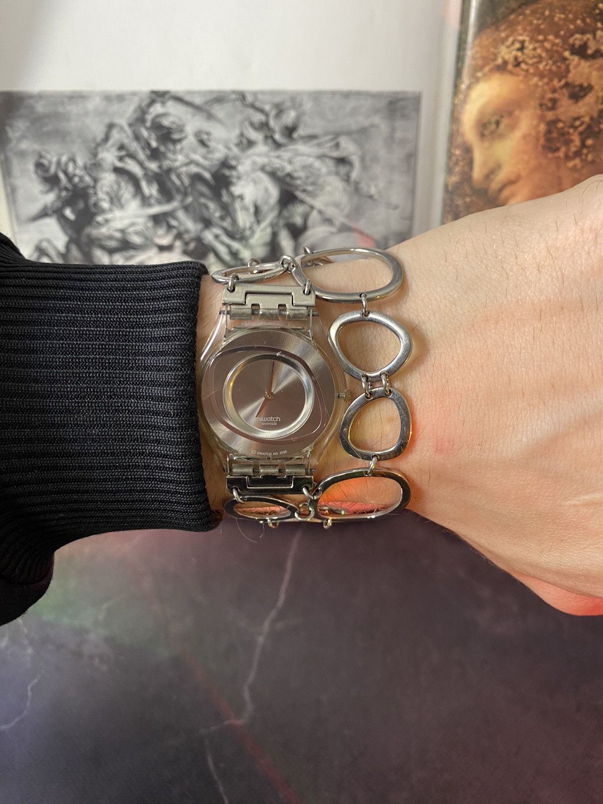 Japanese Brand × Swatch × Vintage 2006 Swatch Swiss: Futuristic Watch ✨ Size ONE SIZE - 1 Thumbnail