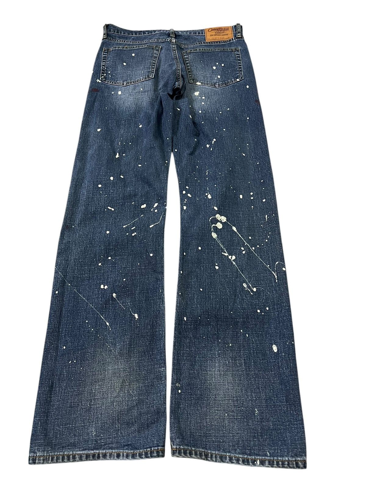 If Six Was Nine × Le Grande Bleu (L.G.B.) × Oshkosh Vintage 90’s Oshkosh Distress Painter Punk Jeans Size US 30 / EU 46 - 2 Thumbnail