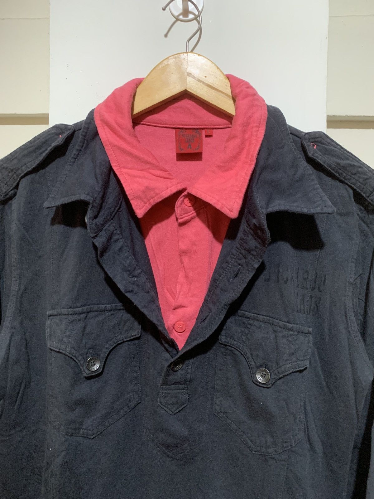 Raf Simons Japanese Double Layer Buckaroo Poem Longsleeve Shirt Tee Size US L / EU 52-54 / 3 - 12 Thumbnail