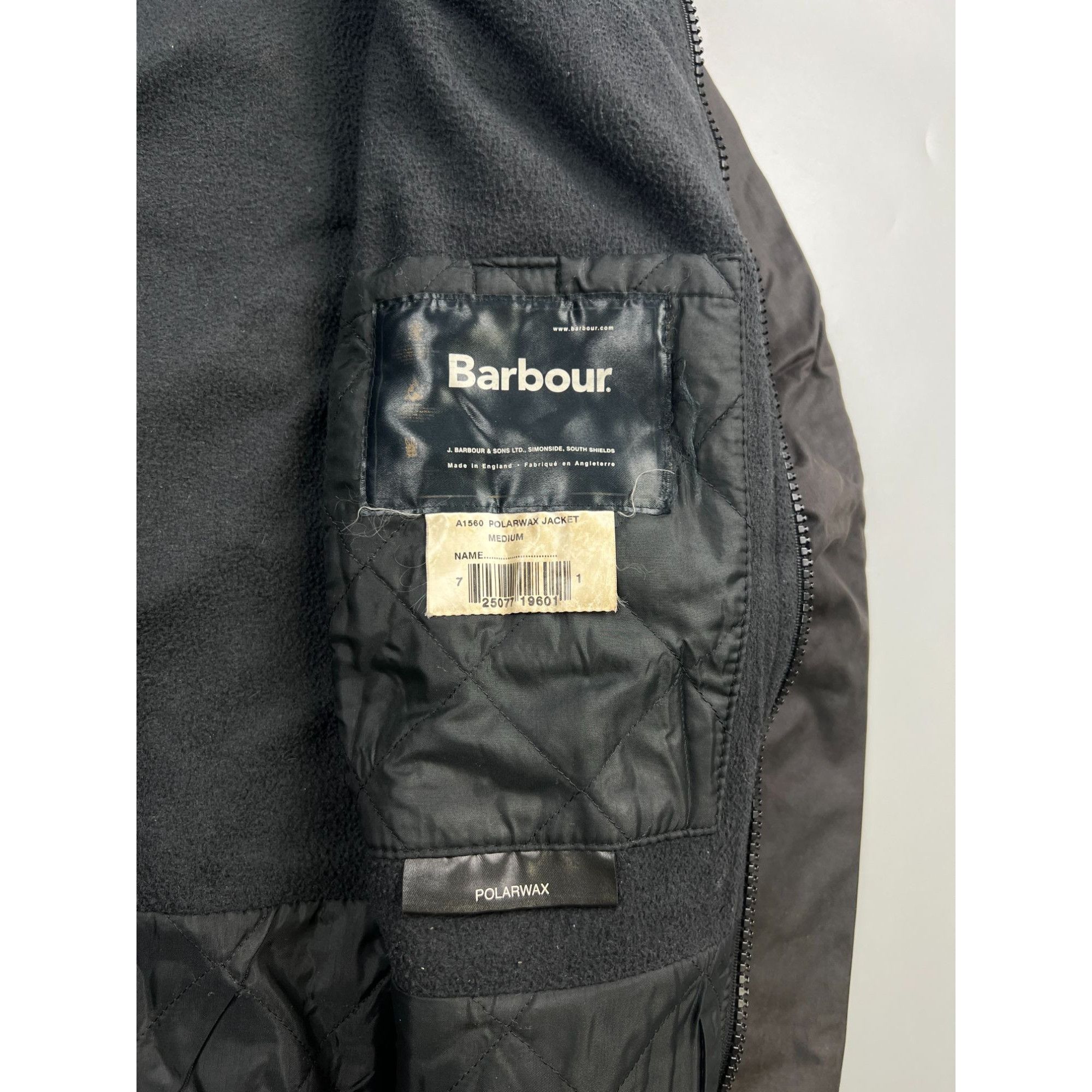 Barbour Barbour Polarwax Fleece Lined Wax Jacket (Y1014) Size US M / EU 48-50 / 2 - 8 Thumbnail