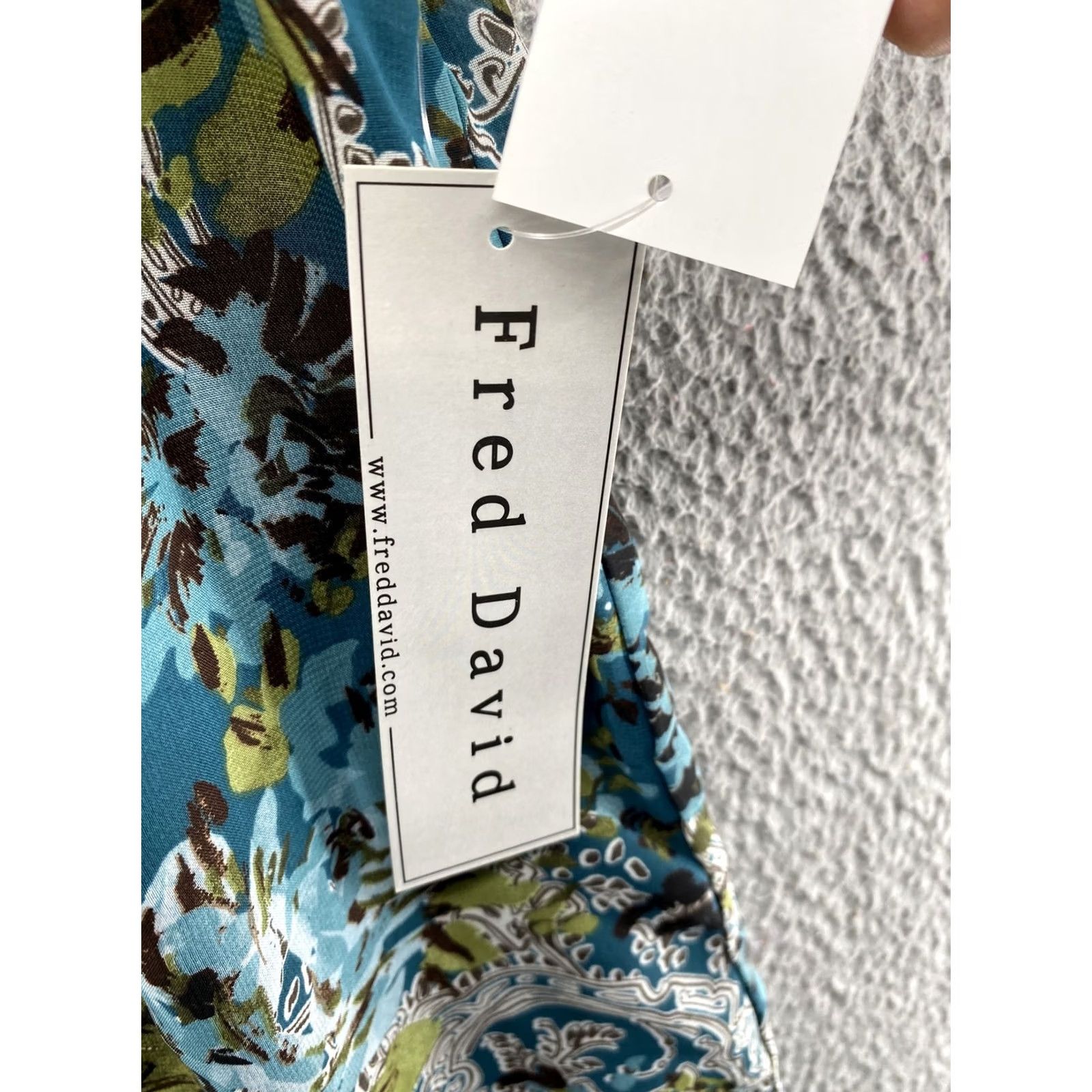 FRED Fred David Boho Shirt Blouse Paisley Sheer V-Neck L Multicolor Womens XS? Size L / US 10 / IT 46 - 3 Thumbnail