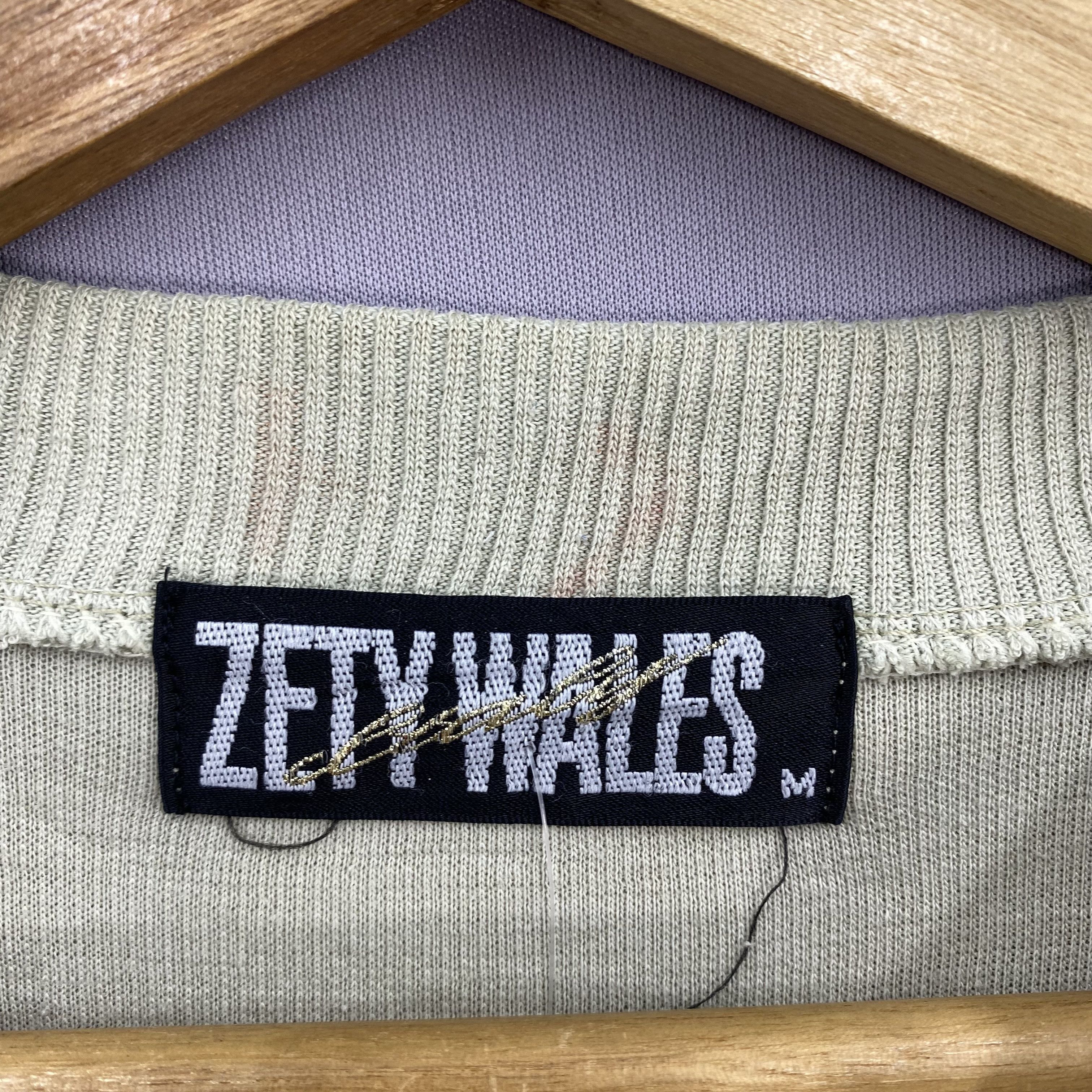 Japanese Brand Vintage 90s Zety Wales Decimo Primo Embroidered Sweatshirt Size US L / EU 52-54 / 3 - 7 Thumbnail