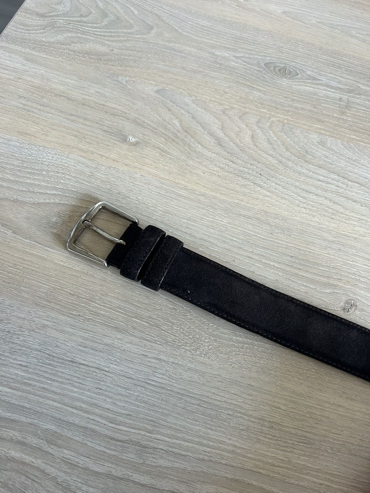 Loro Piana Brown Suede Belt Size 115/46 Size 46 - 4 Thumbnail