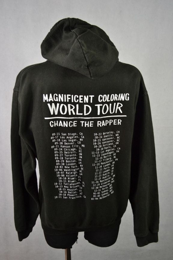 Band Tees × Chance The Rapper × Rap Tees Chance the Rapper 2016 Magnificent Coloring Tour Hoodie Size M / US 6-8 / IT 42-44 - 2 Thumbnail