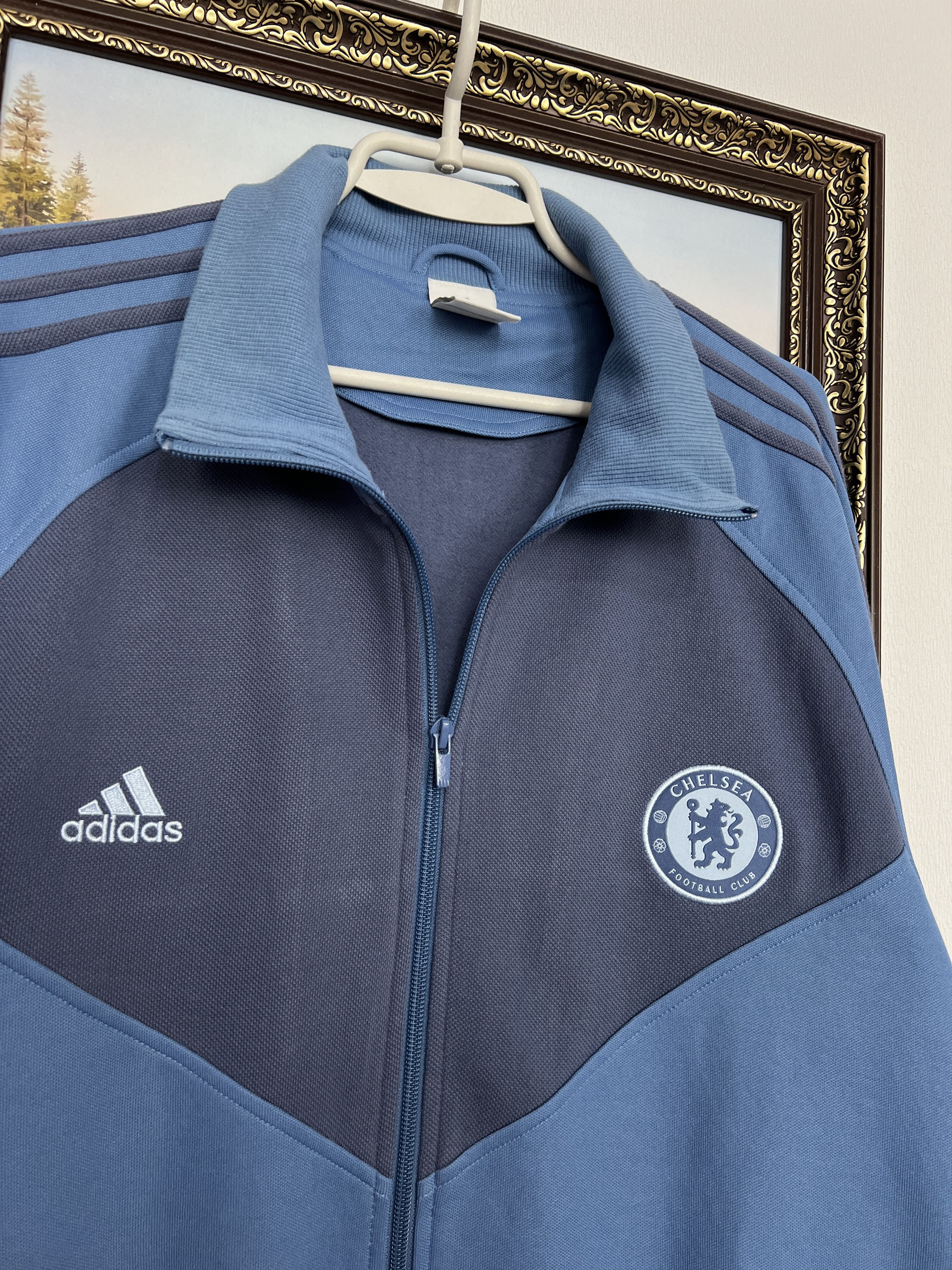 Adidas Vintage Adidas Chelsea Football Jacket Soccer Track Top Zip Size US XL / EU 56 / 4 - 3 Thumbnail