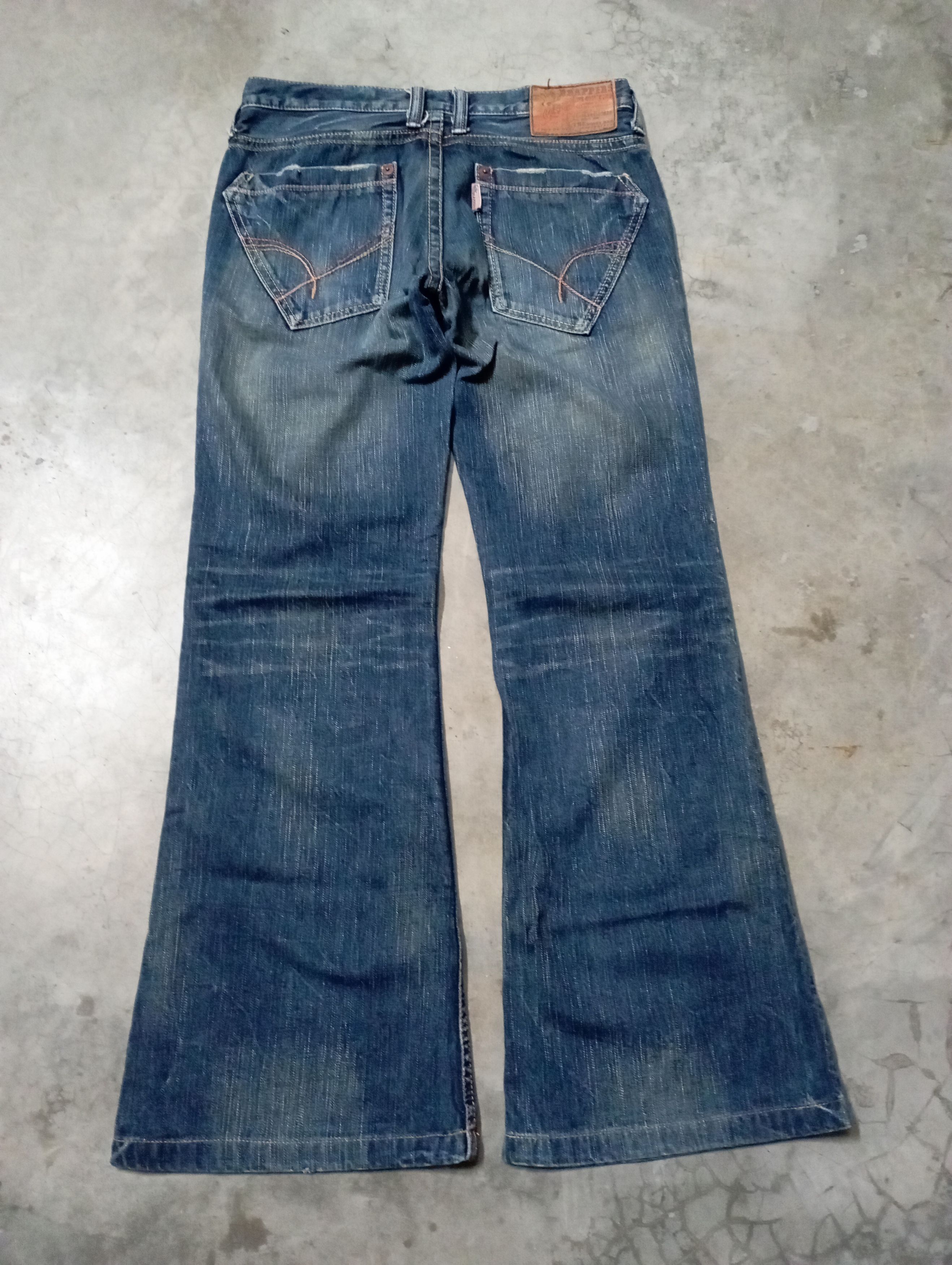 Tornado Mart Super Flare Jeans Mud Rusty Japan Brappers Bush Pant Jeans Size 31" - 2 Thumbnail