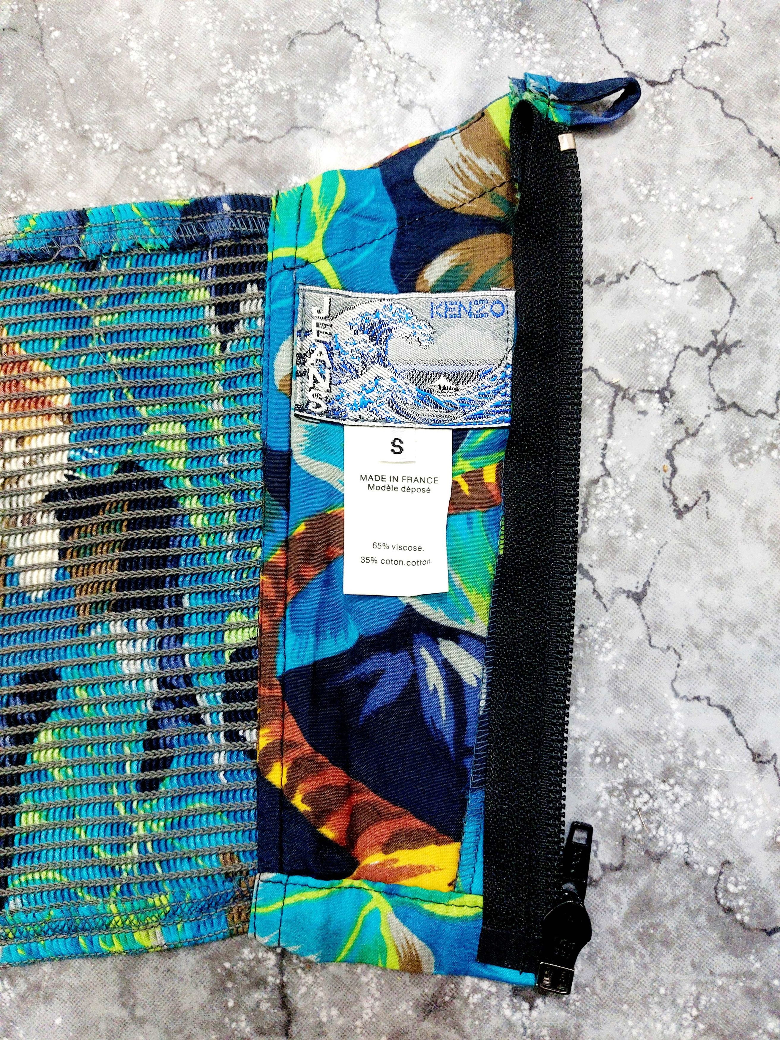 Kenzo Archive Kenzo Jungle Tropical Tiger Leaf Y2K Bustier Corset Size S / US 4 / IT 40 - 12 Thumbnail