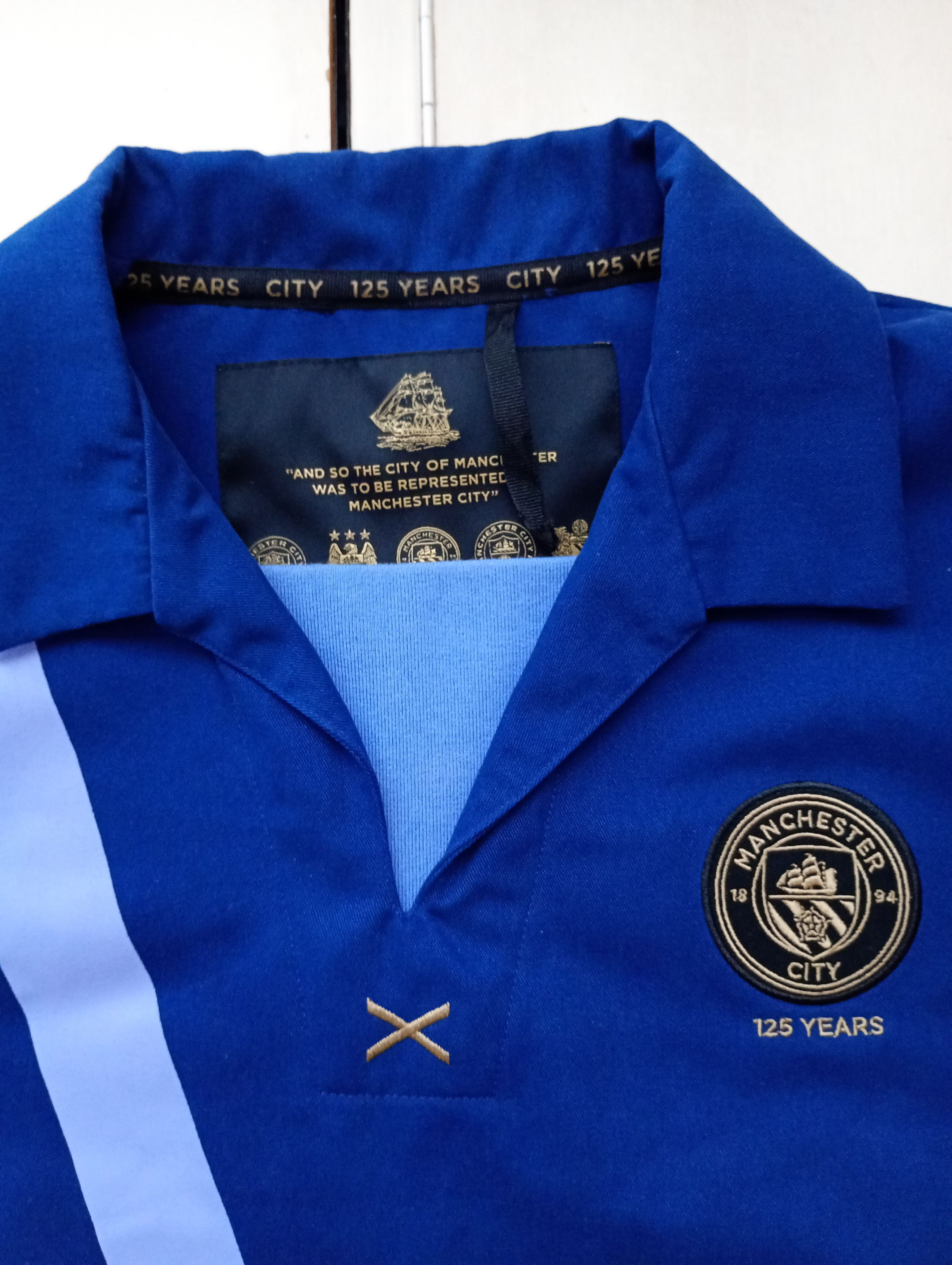 Vintage Manchester City FC 125th Anniversary Jacket Size US XL / EU 56 / 4 - 7 Thumbnail