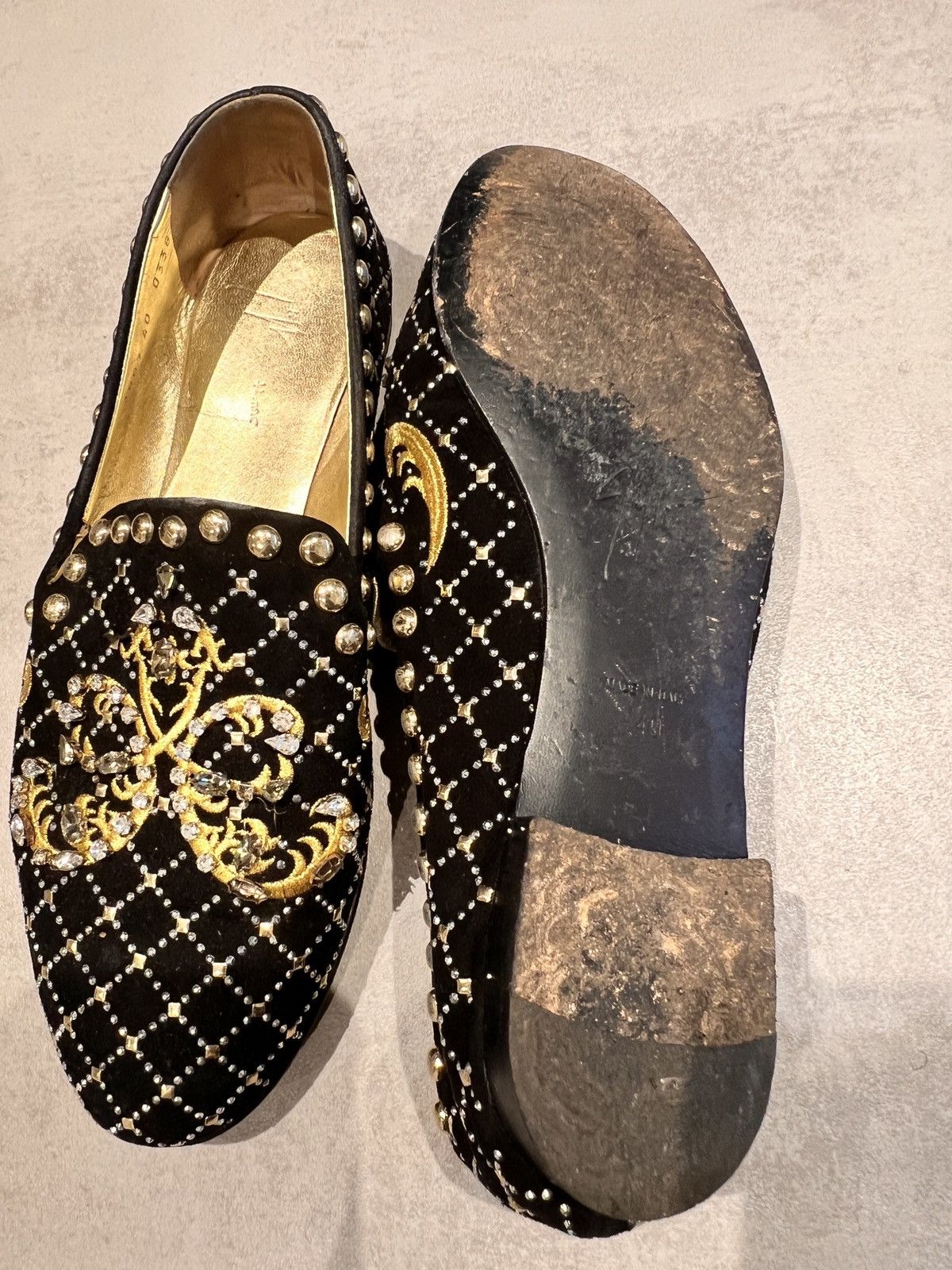 Giuseppe Zanotti Giuseppe Zanotti Black Suede Studded Size US 9.5 / IT 39.5 - 3 Thumbnail