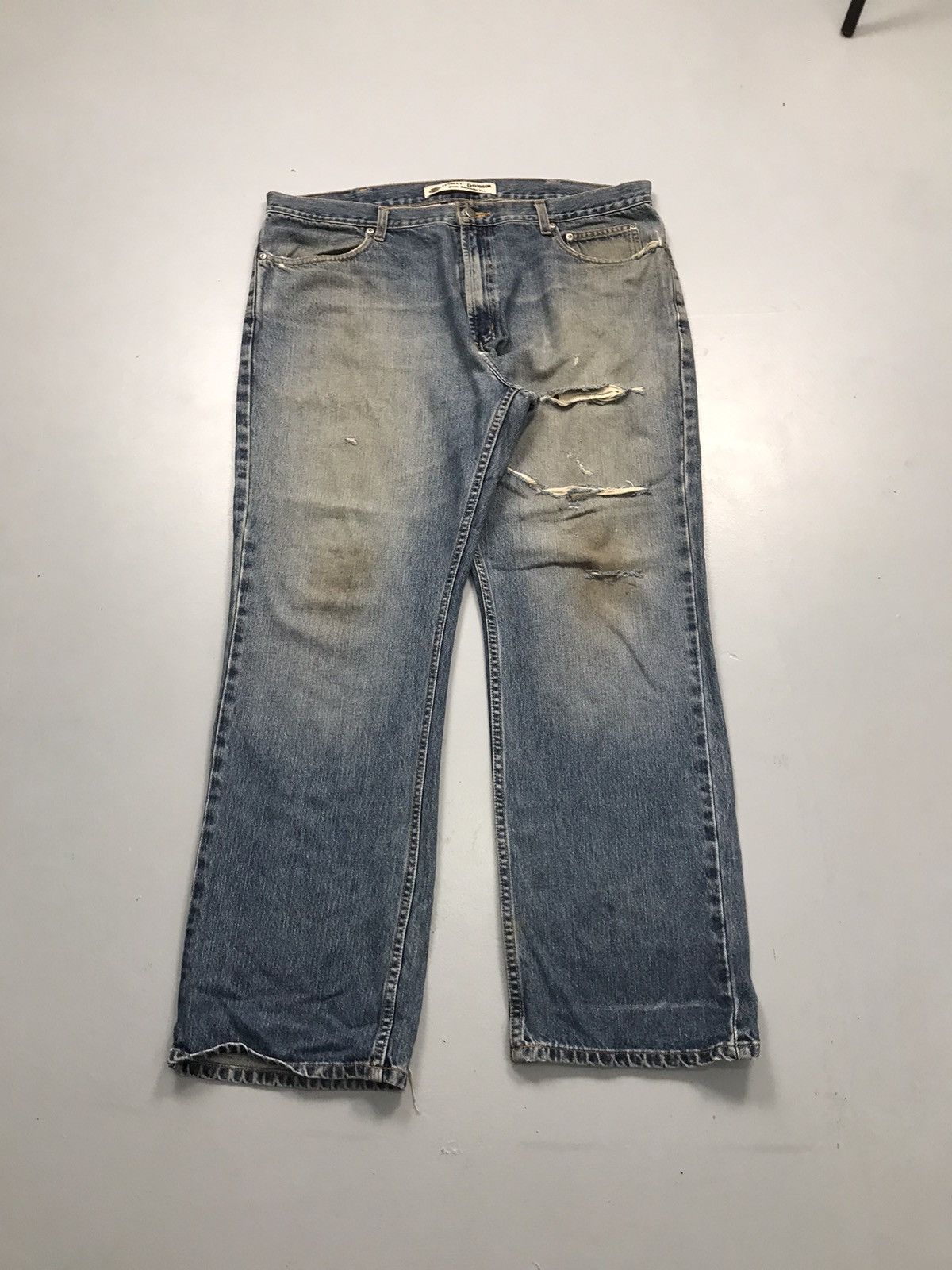 Harley Davidson Vintage Harley Davidson damaged denim Size US 42 / EU 58 - 1 Thumbnail