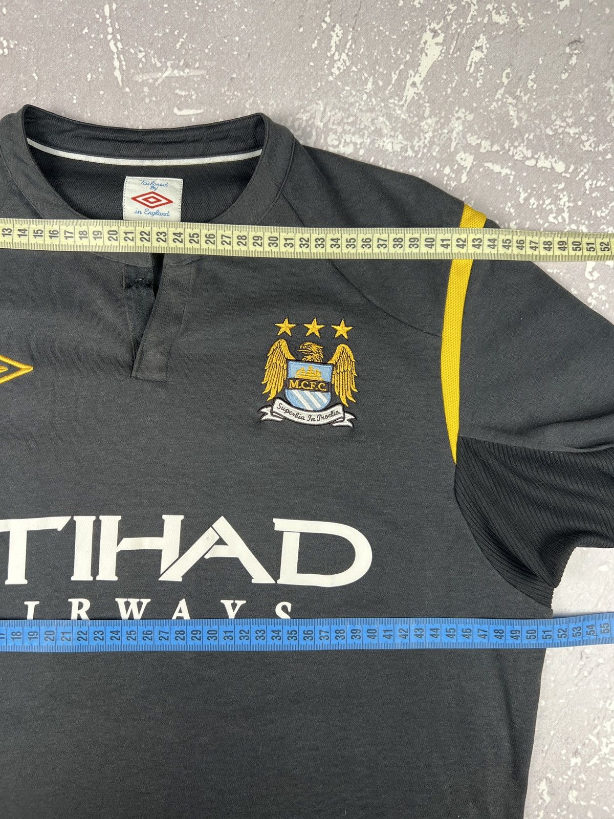 Umbro 2009/2010 Umbro Manchester City Home #32 Tevez Soccer Jersey Size US S / EU 44-46 / 1 - 13 Thumbnail