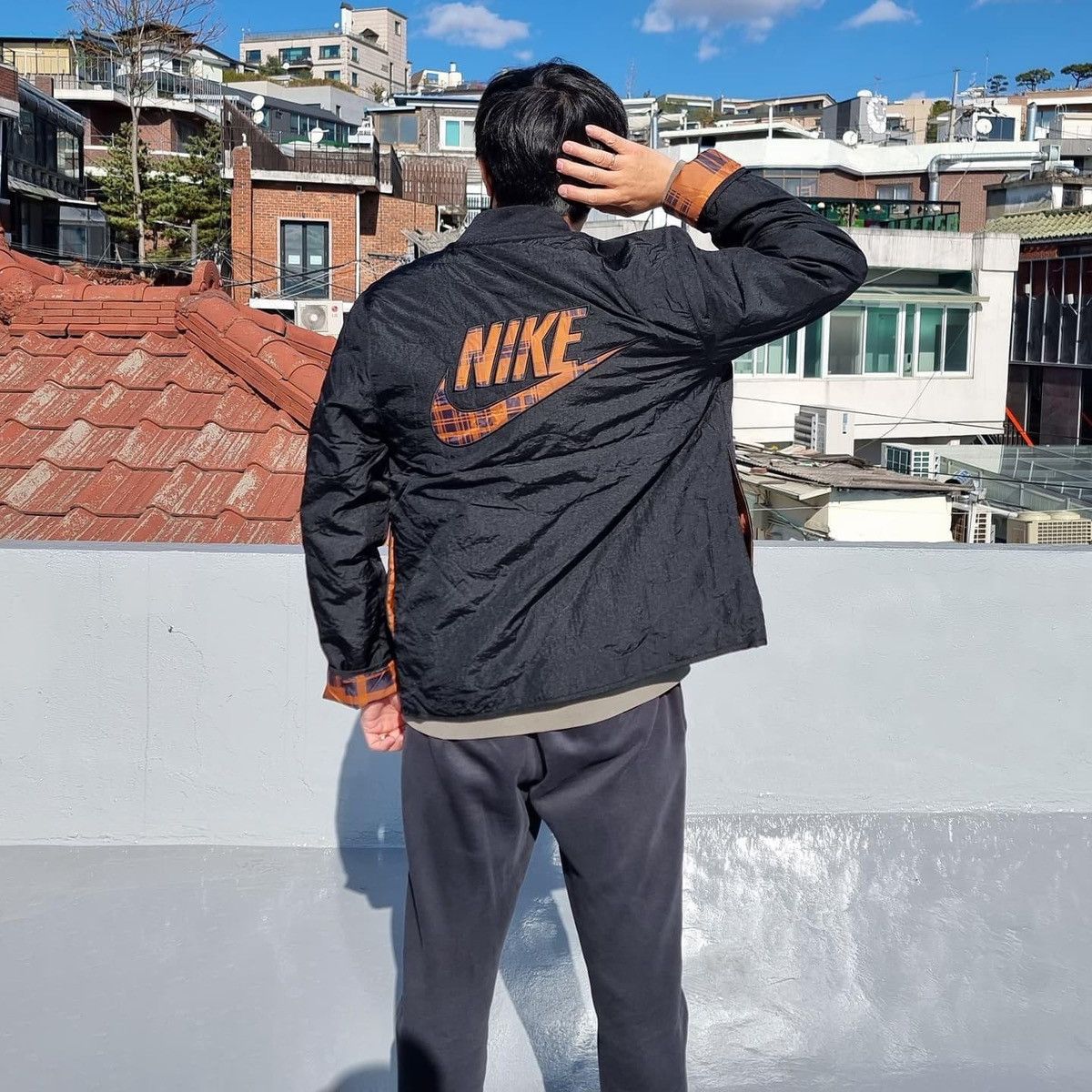 Japanese Brand × Nike RARE NIKE BIG SWOOSH Size US S / EU 44-46 / 1 - 13 Thumbnail