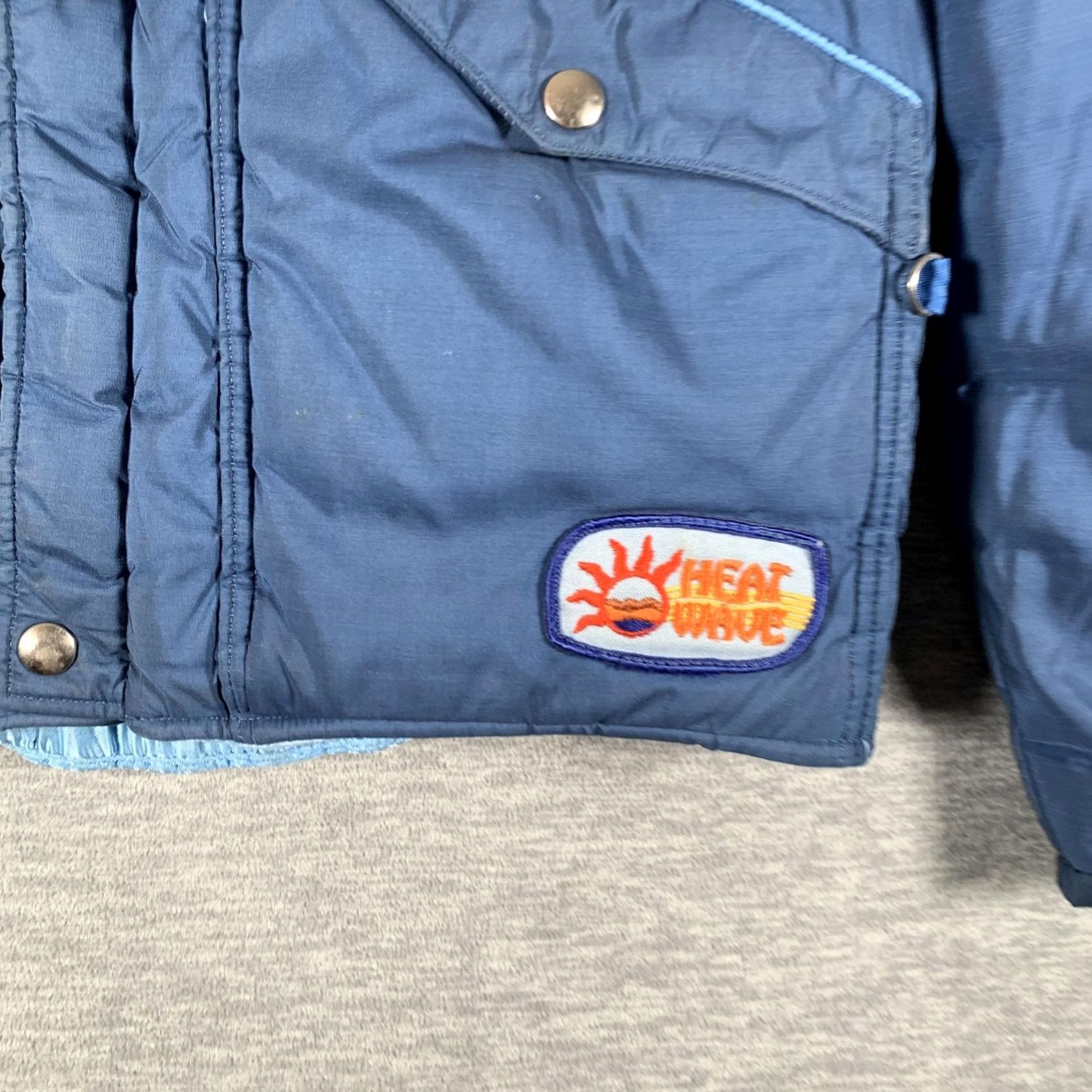 Vintage VINTAGE Heatwave Jacket Mens M Blue Puffer Eagle Applique Made USA 70s Size US M / EU 48-50 / 2 - 3 Thumbnail