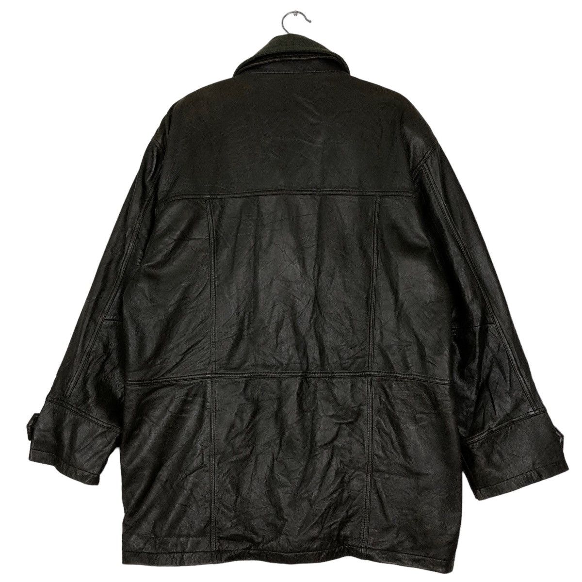 Japanese Brand 🔥Vtg Leather Jacket Biker Bondage Cargo Issey Miyake Japan Size US L / EU 52-54 / 3 - 8 Thumbnail
