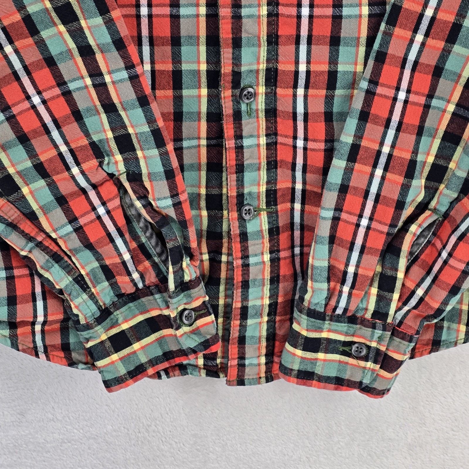 Relwen Relwen Plaid Long Sleeve Button Up Shirt Mens Large Flannel Size US L / EU 52-54 / 3 - 4 Thumbnail