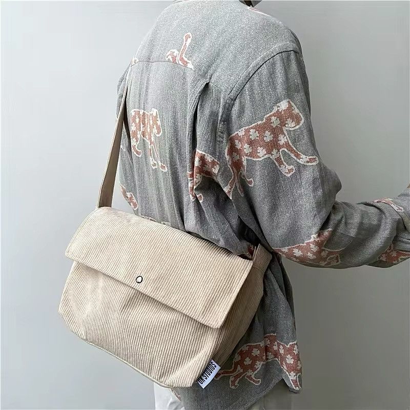 Japanese Brand Preppy Style Canvas Shoulder Bag Size ONE SIZE - 2 Thumbnail