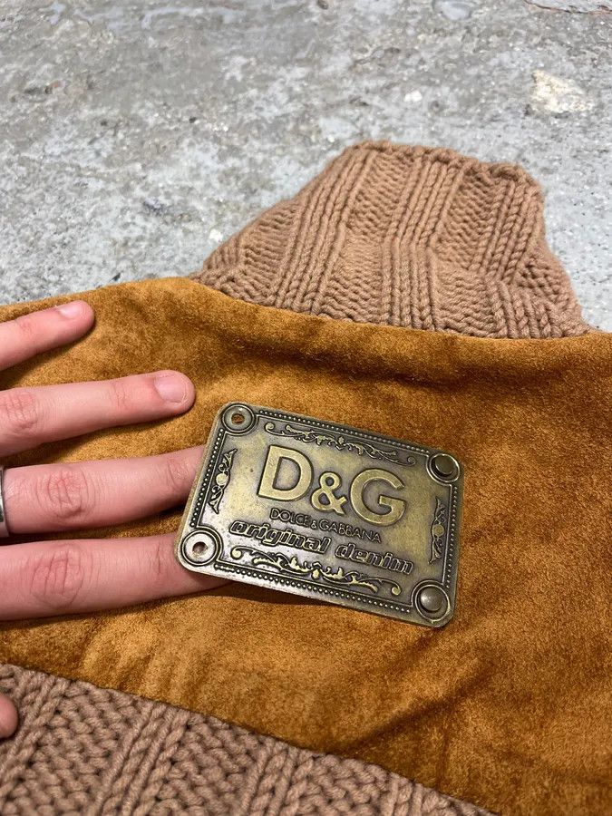 Dolce & Gabbana AW2002 Dolce & Gabbana Multi Zips Hybrid Leather & Wool Camel Jacket Size US M / EU 48-50 / 2 - 10 Thumbnail
