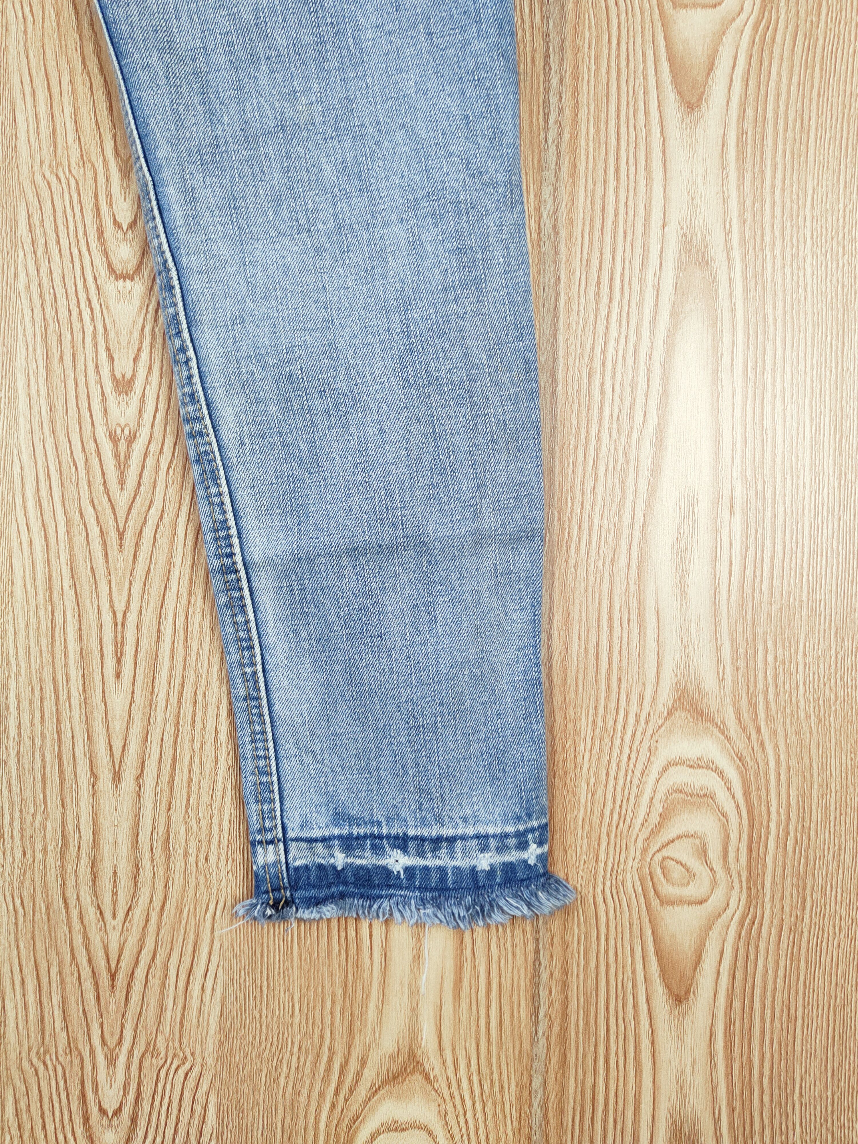 Japanese Brand OZOC Blue patchwork Distressed Ripped Jeans #W601 Size 30" / US 8 / IT 44 - 12 Thumbnail