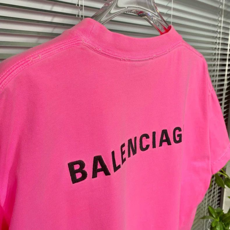 Balenciaga Balenciaga Threaded narrow neckline + embroidered logo + s Size US S / EU 44-46 / 1 - 5 Thumbnail
