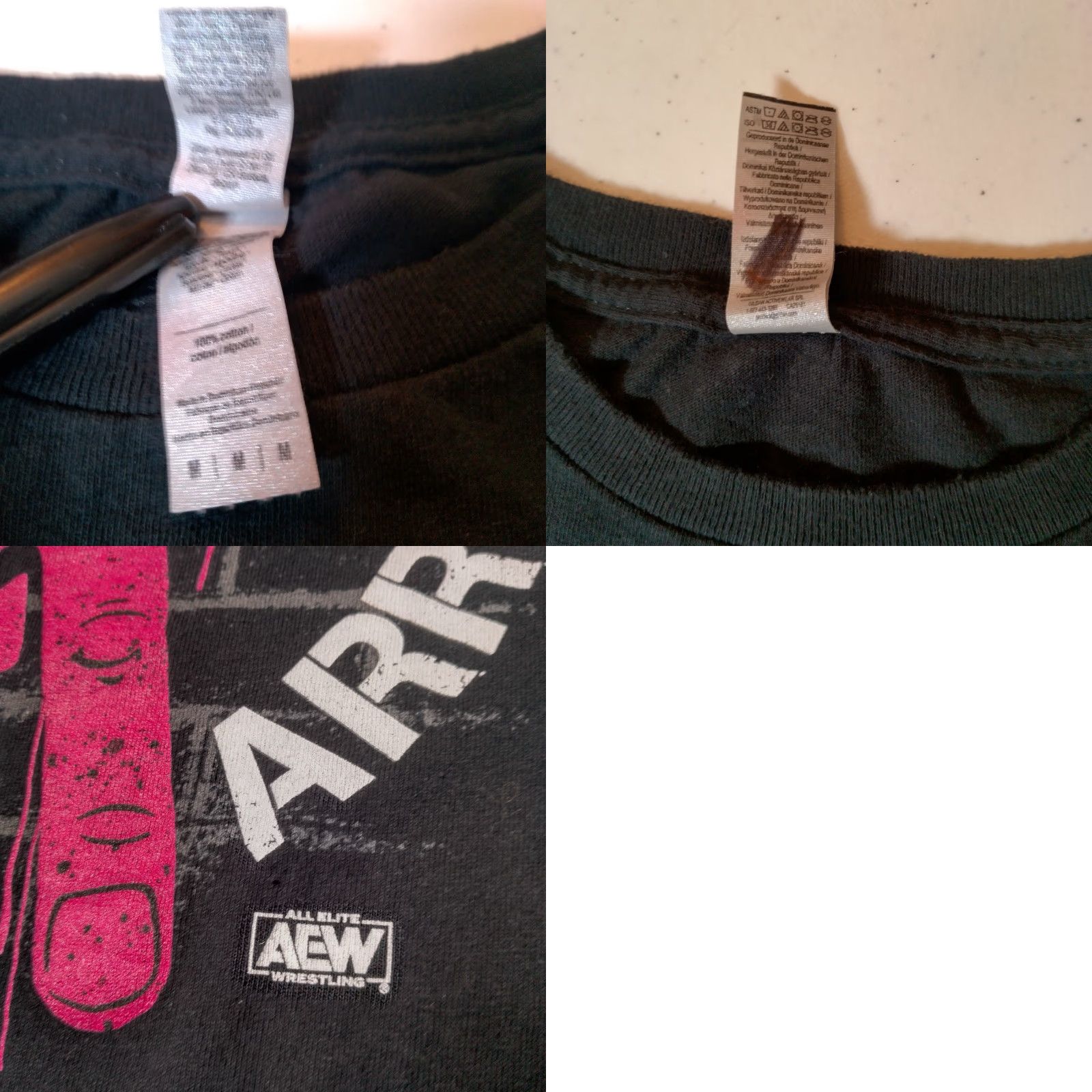 Gildan VINTAGE Gildan T-Shirt Men Medium AEW All Elite Wrestling The Acclaimed Have Arrived Graphic Black Cotton Fall Summer 90s Size US M / EU 48-50 / 2 - 8 Thumbnail