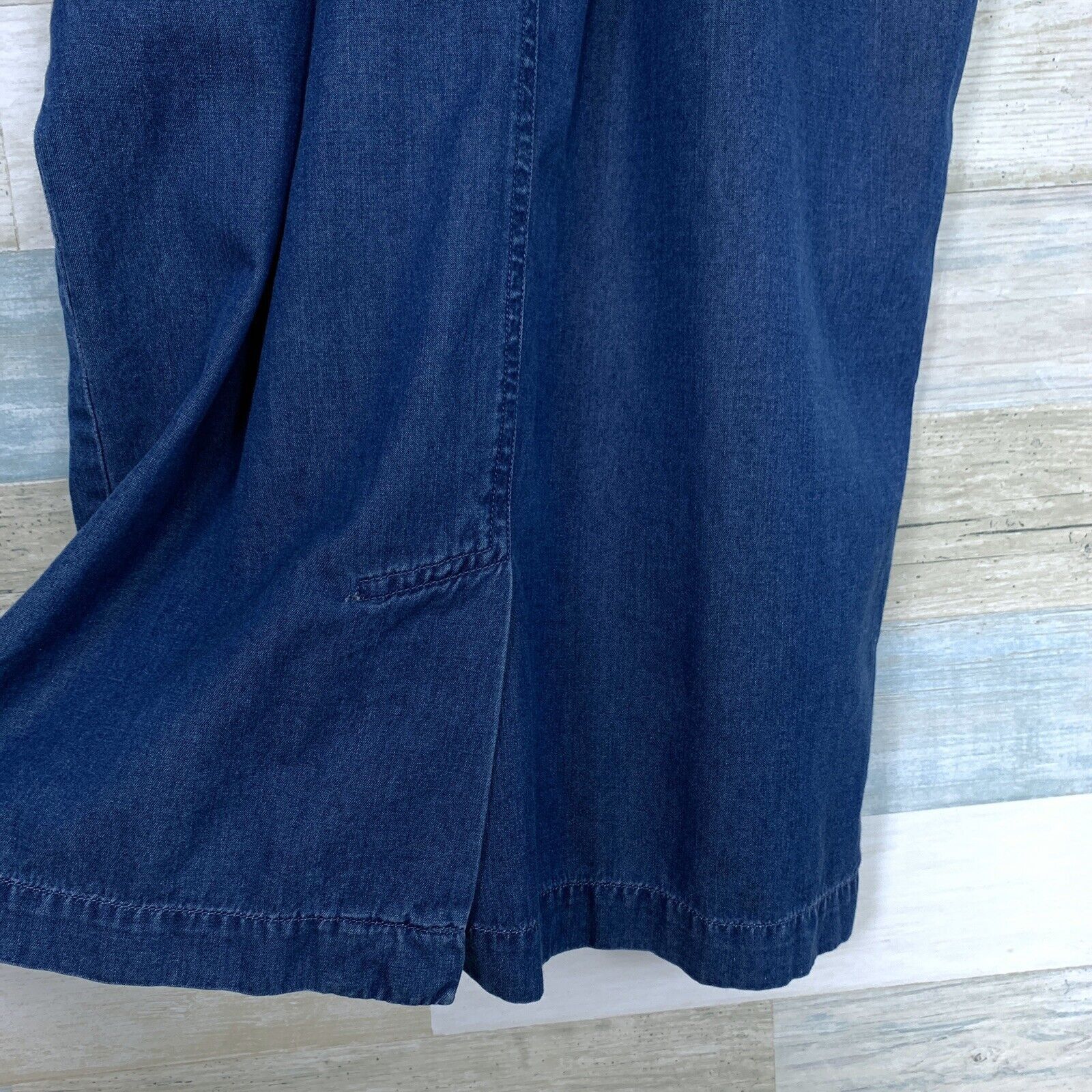 Other Talbots Chambray Midi Shirt Dress Blue Cottagecore VTG 90 6P Size M / US 6-8 / IT 42-44 - 9 Thumbnail