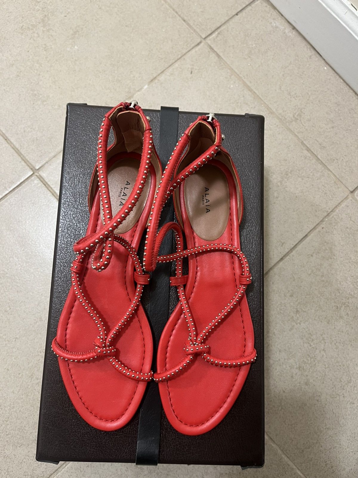 Alaia Alaia Sandals Sz 39/9us Size US 9 / IT 39 - 6 Thumbnail