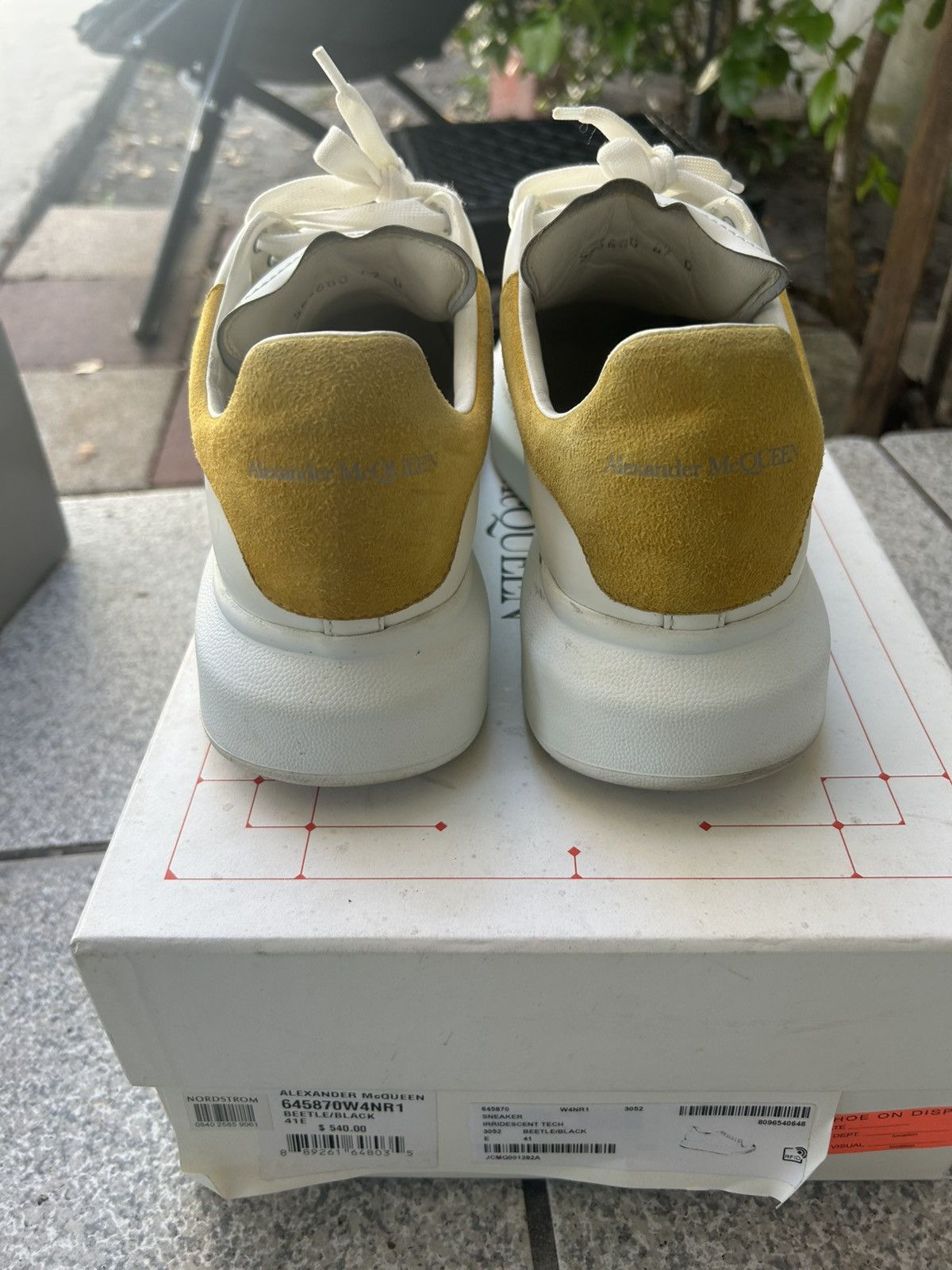 Alexander McQueen White Yellow Alexander McQueen Size US 9 / EU 42 - 4 Thumbnail