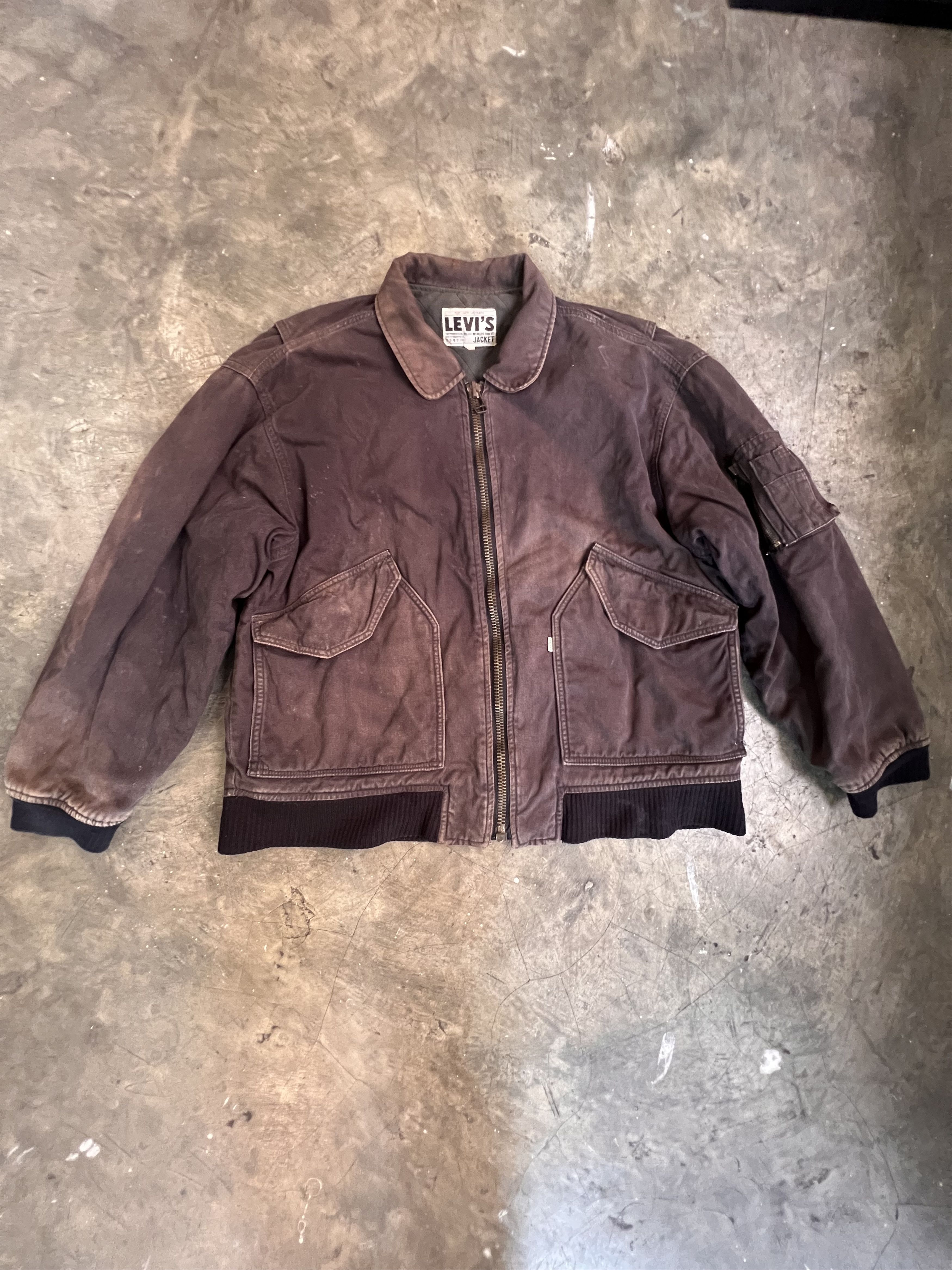 Levi's vintage levi’s bombers Flight Jacket Size US XL / EU 56 / 4 - 1 Thumbnail