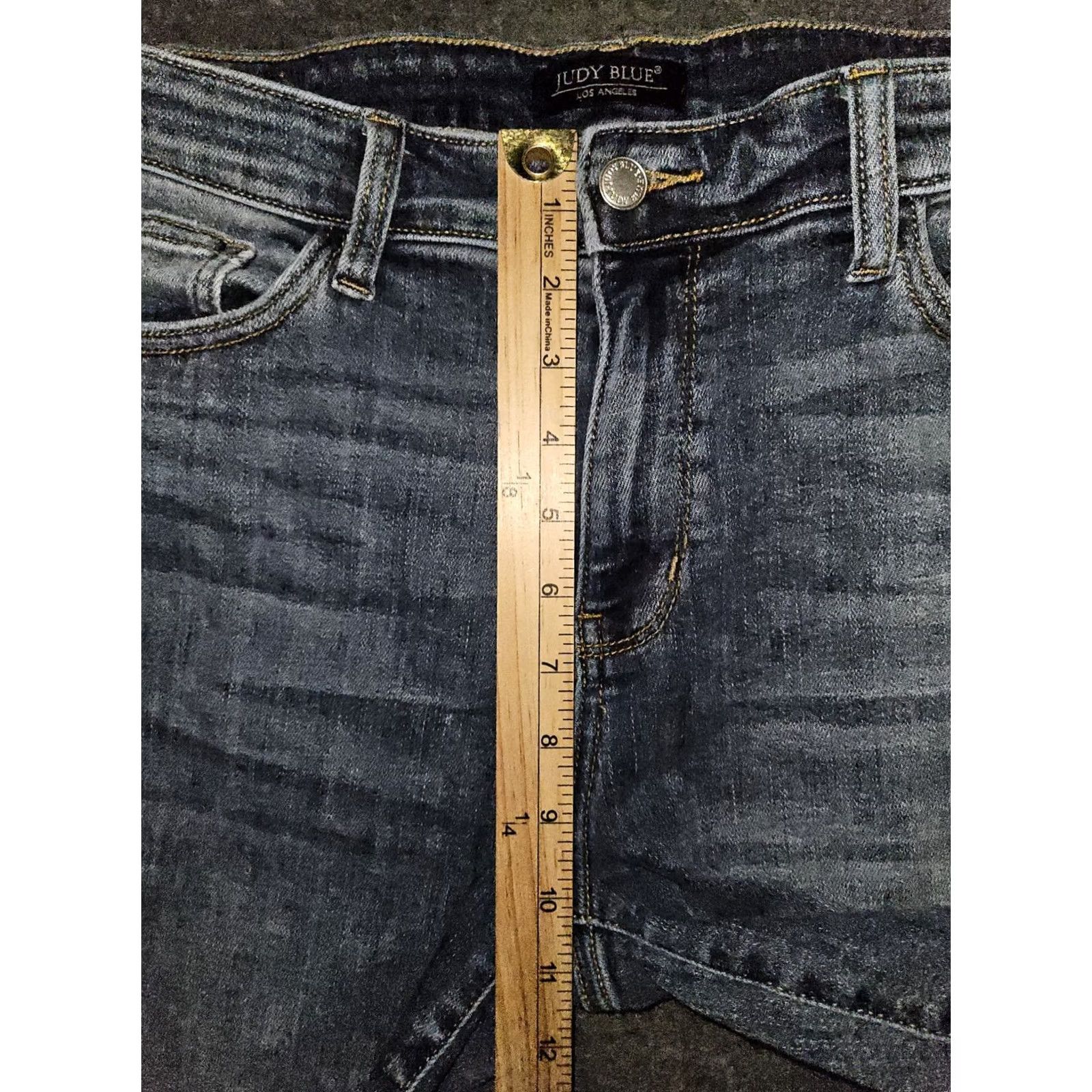 Vintage Judy Blue Mid Rise Slim Ankle Jeans Women's 15/32 Blue Stretch JB82180MD Size 36" / US 14 / IT 50 - 4 Thumbnail